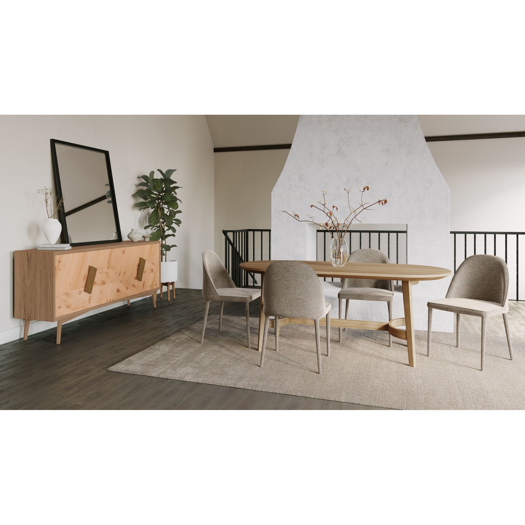 Moe's Home Trie Small Dining Table Natural - Image 3