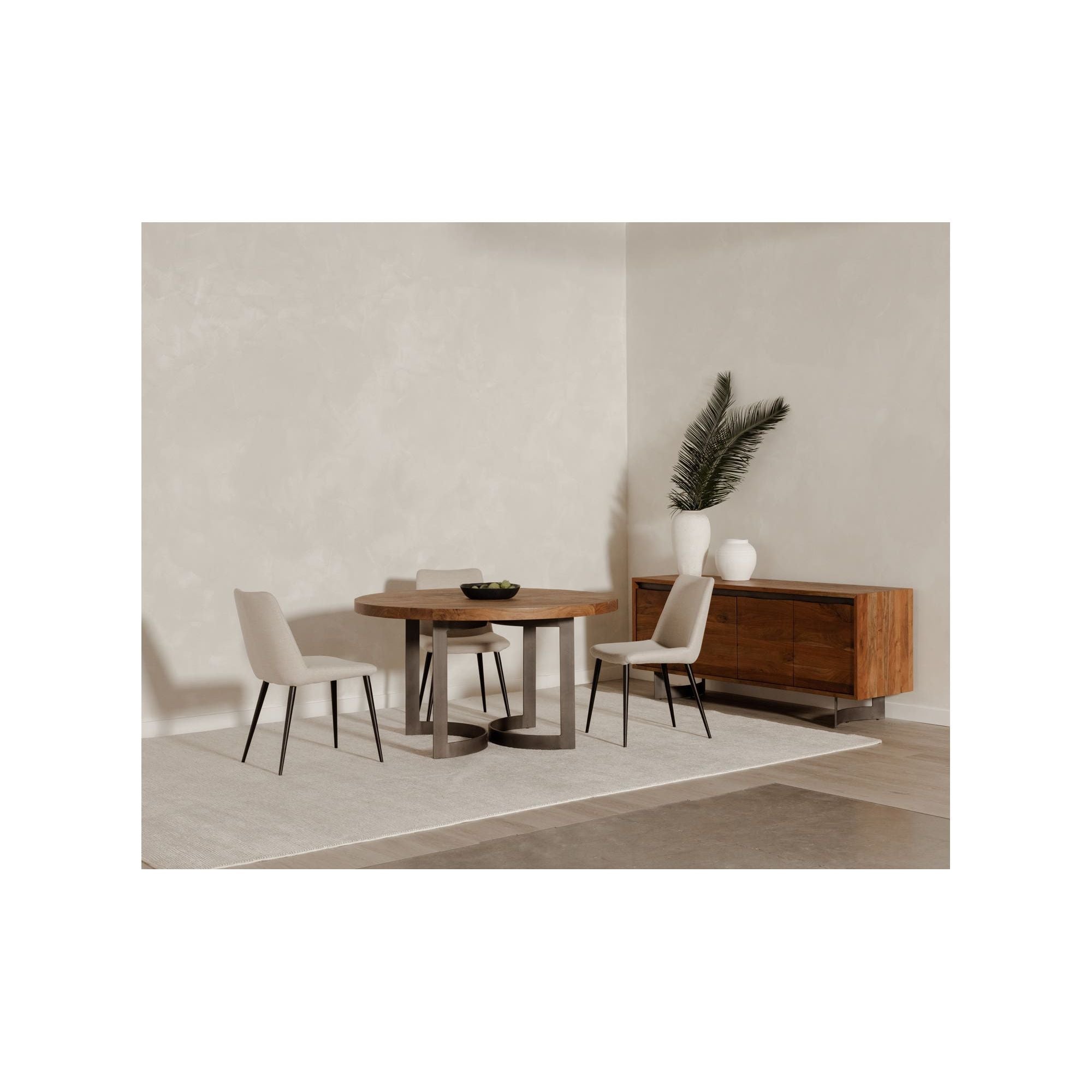 Moe's Home Bent Round Dining Table 54In Brown - Image 2
