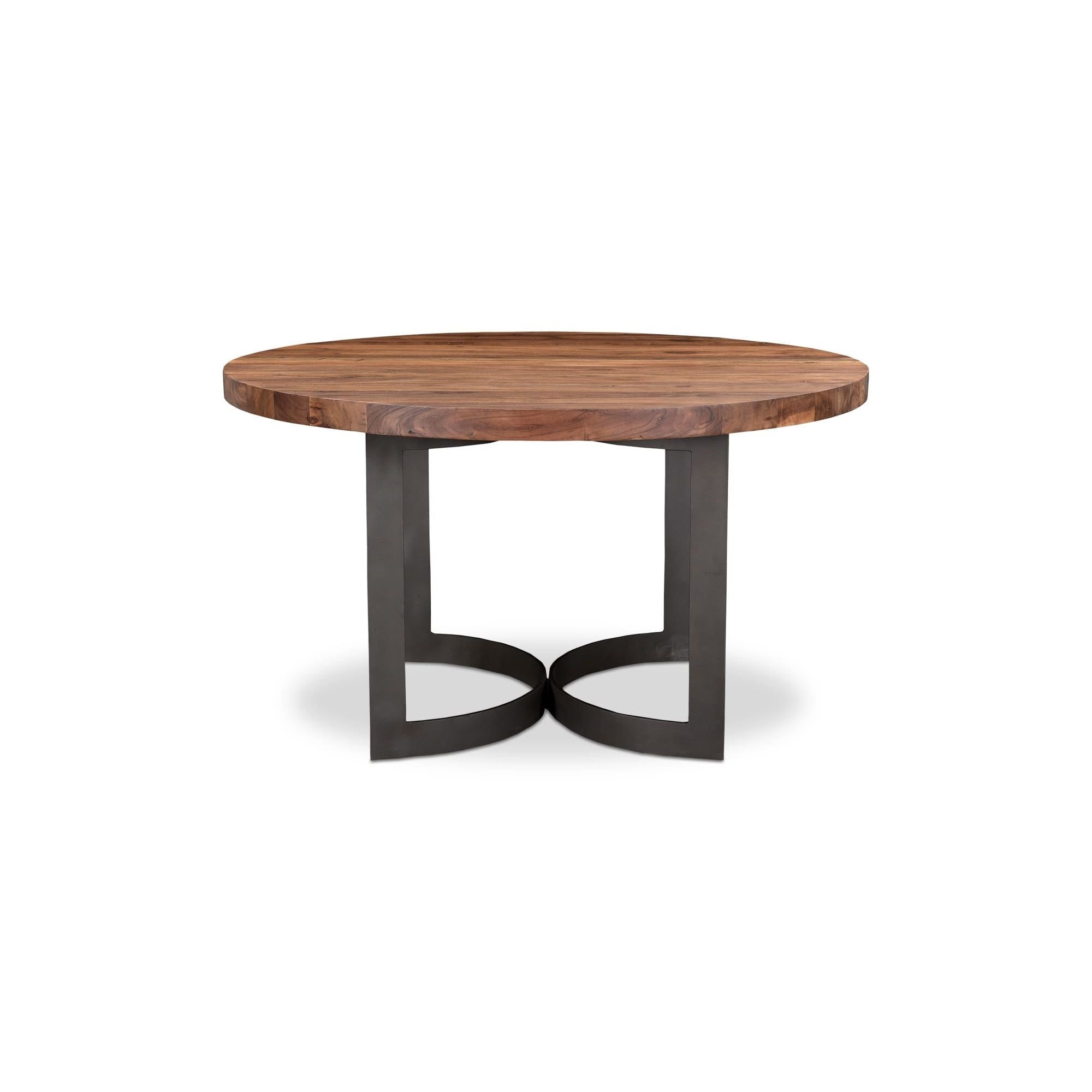 Moe's Home Bent Round Dining Table 54In Brown - Image 1