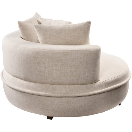 Surya Valence Modern Oatmeal Woven Lounger Chair - Image 3