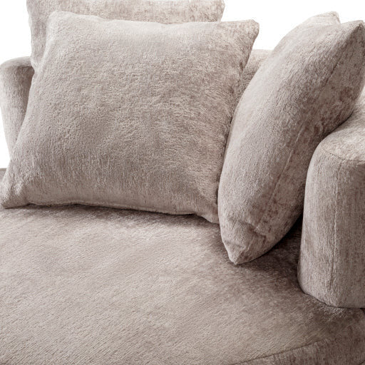 Surya Valence Modern Light Grey Chenille Lounger Chair - Image 2