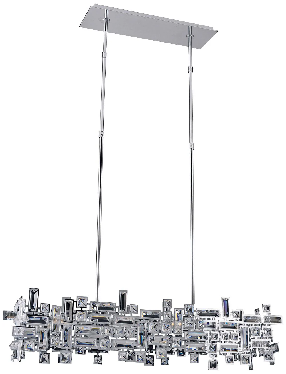 Vermeer 35"W Polished Chrome Kitchen Island Light Pendant - Image 2
