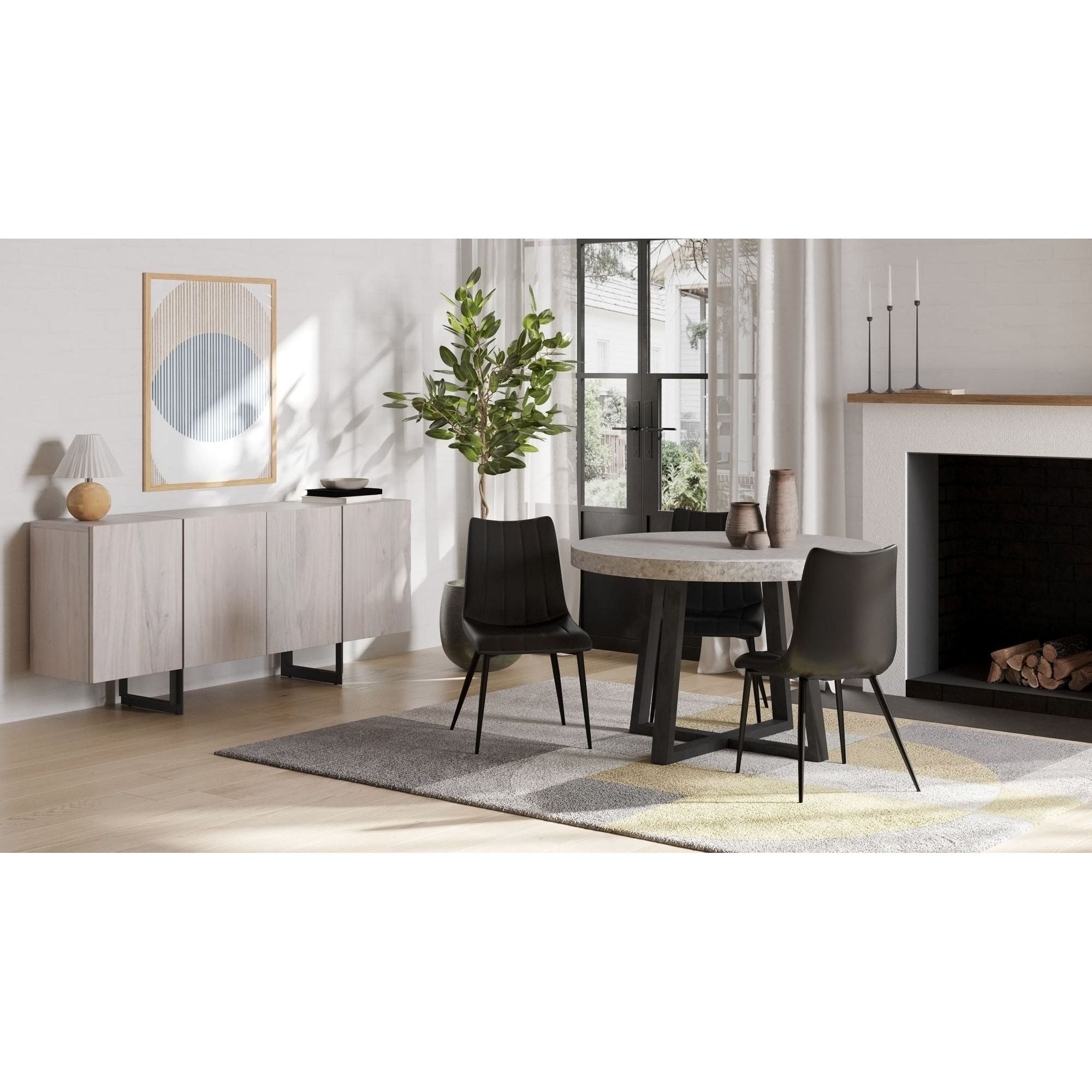 Moe's Home Vault Dining Table White - Image 2