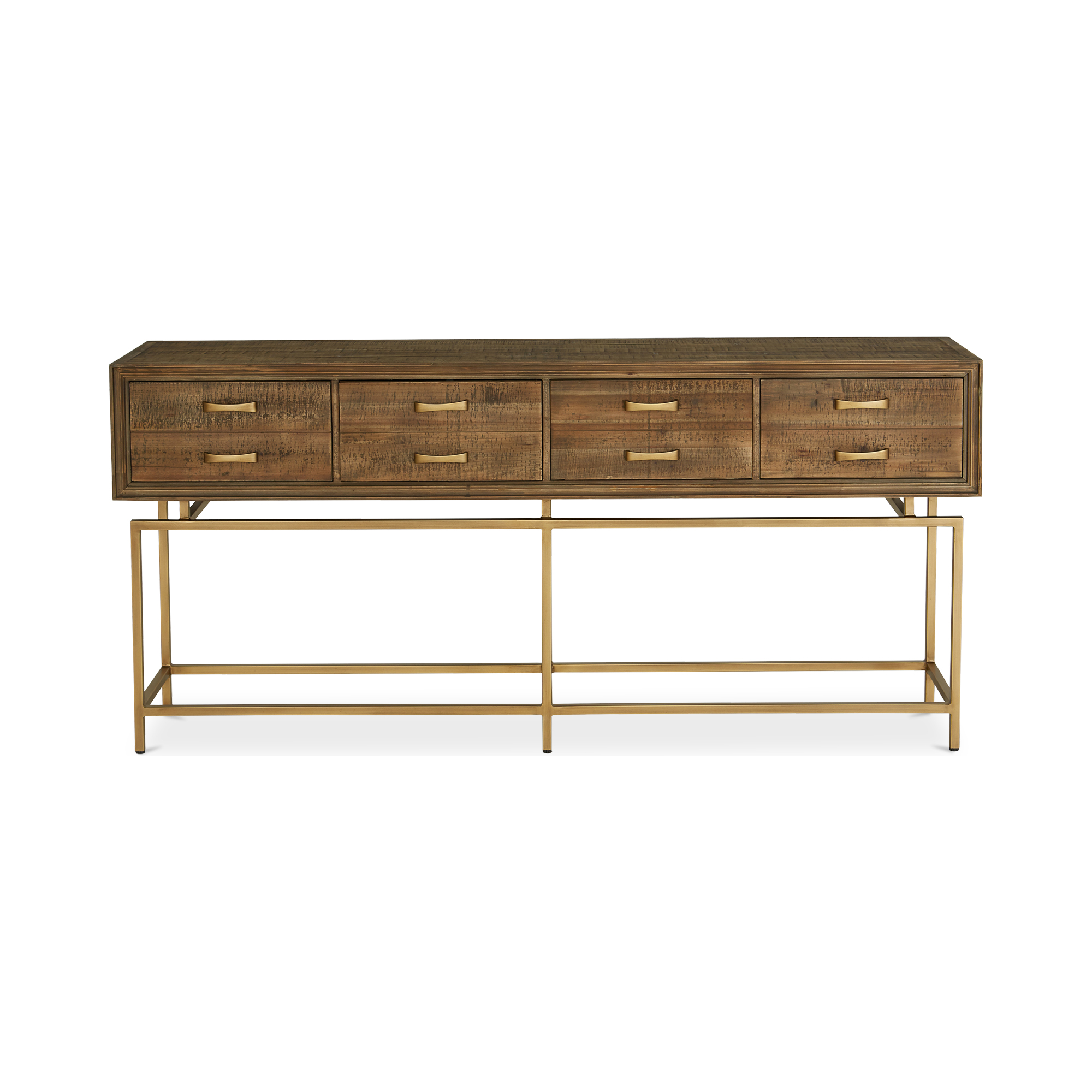 Moe’s Home Collection Annecy Reclaimed Wood Console Table - Image 1