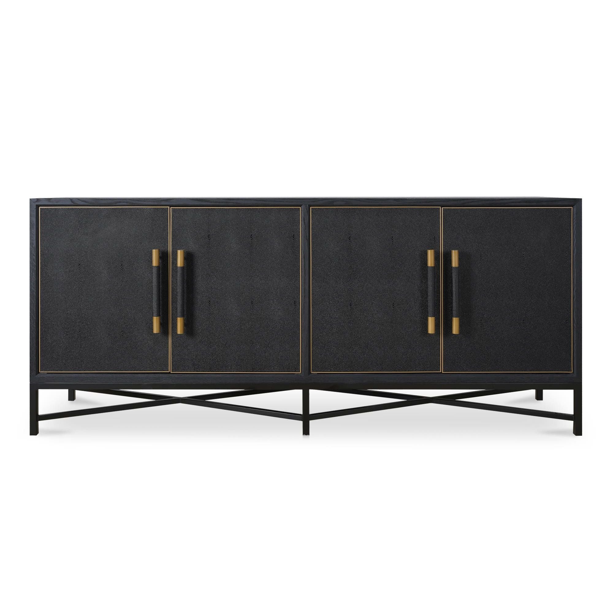 Moe's Home Collection Mako Black Shagreen Sideboard - Image 1