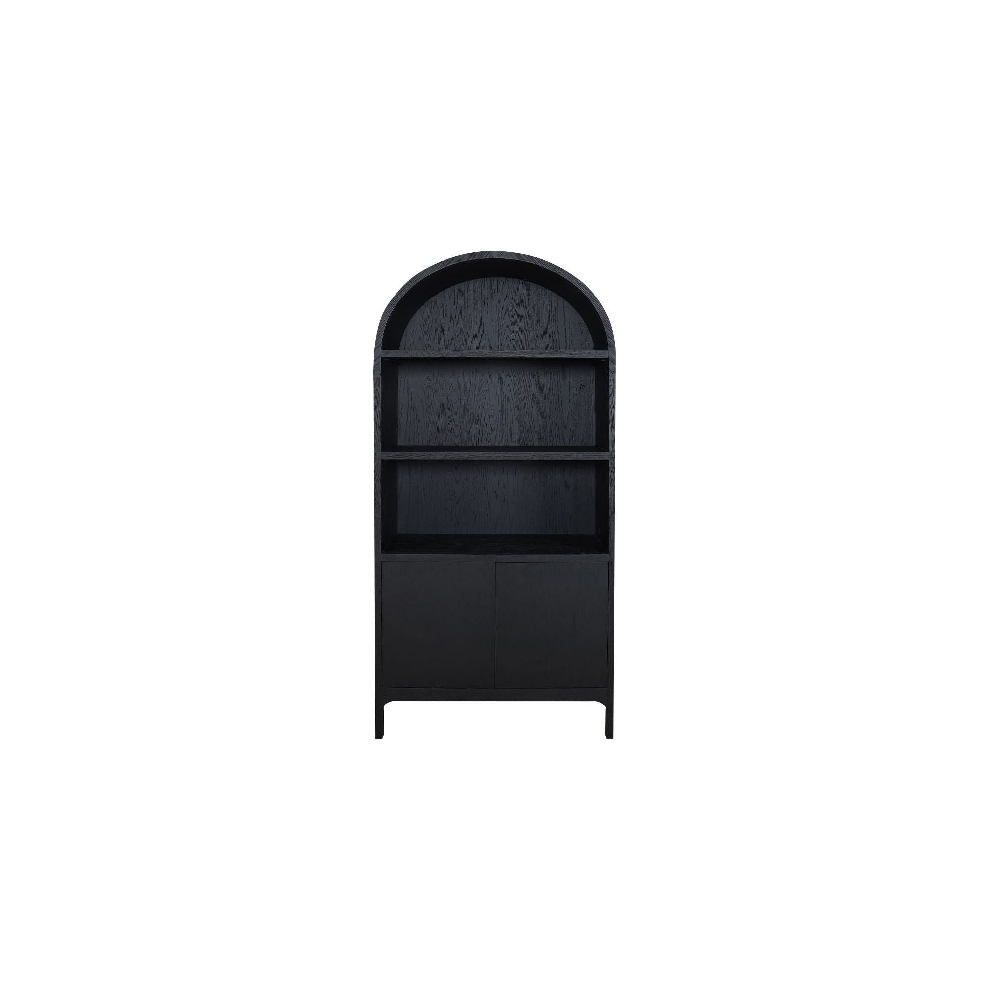Moe’s Home Collection Wilde Black Oak Display Cabinet
