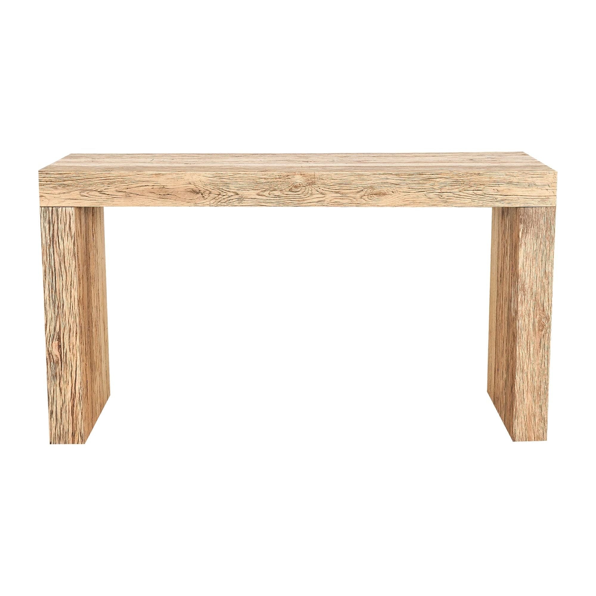 Moe’s Home Collection Evander Natural Reclaimed Wood Console Table - Image 1