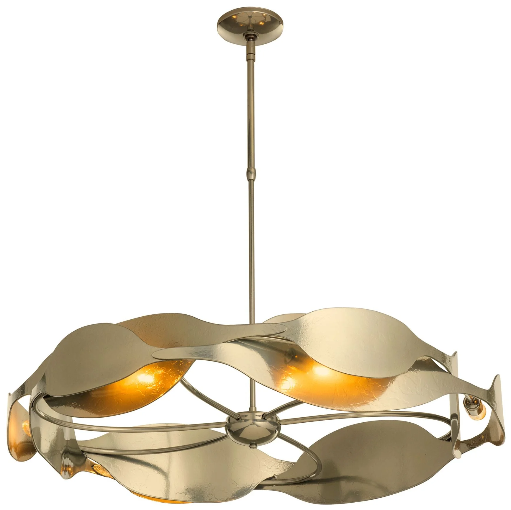 Waves Pendant - Modern Brass Finish - Standard Height - Image 1