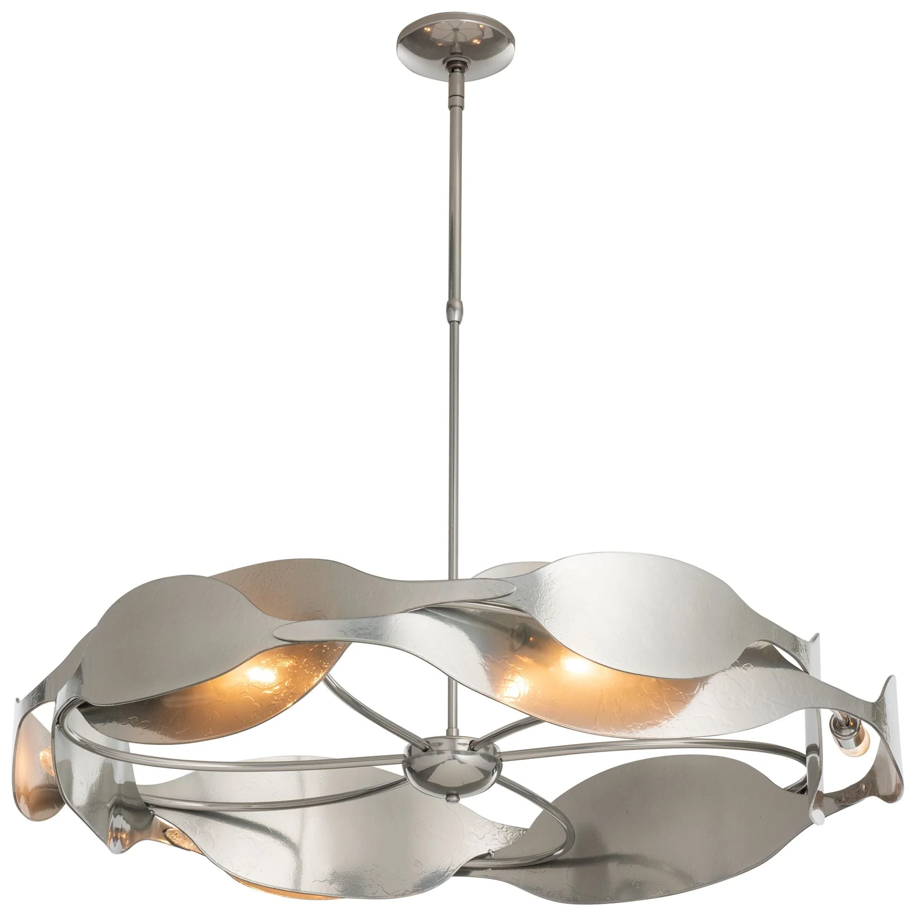 Waves Pendant - Sterling Finish - Standard Height - Image 1