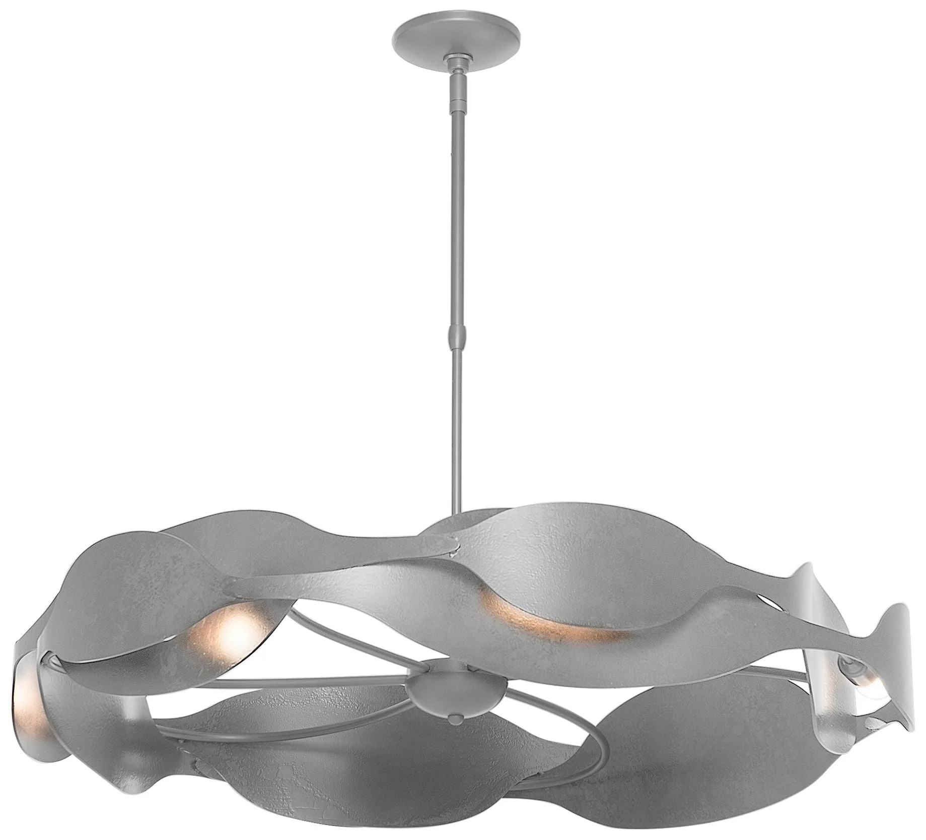 Waves Pendant - Vintage Platinum Finish - Standard Height - Image 1