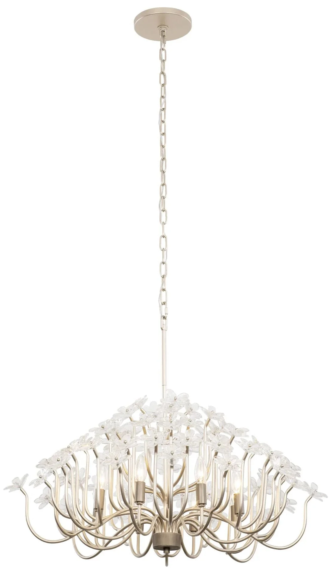 Wildflower 8-Lt Chandelier - Gold Dust/Artifact - Image 1