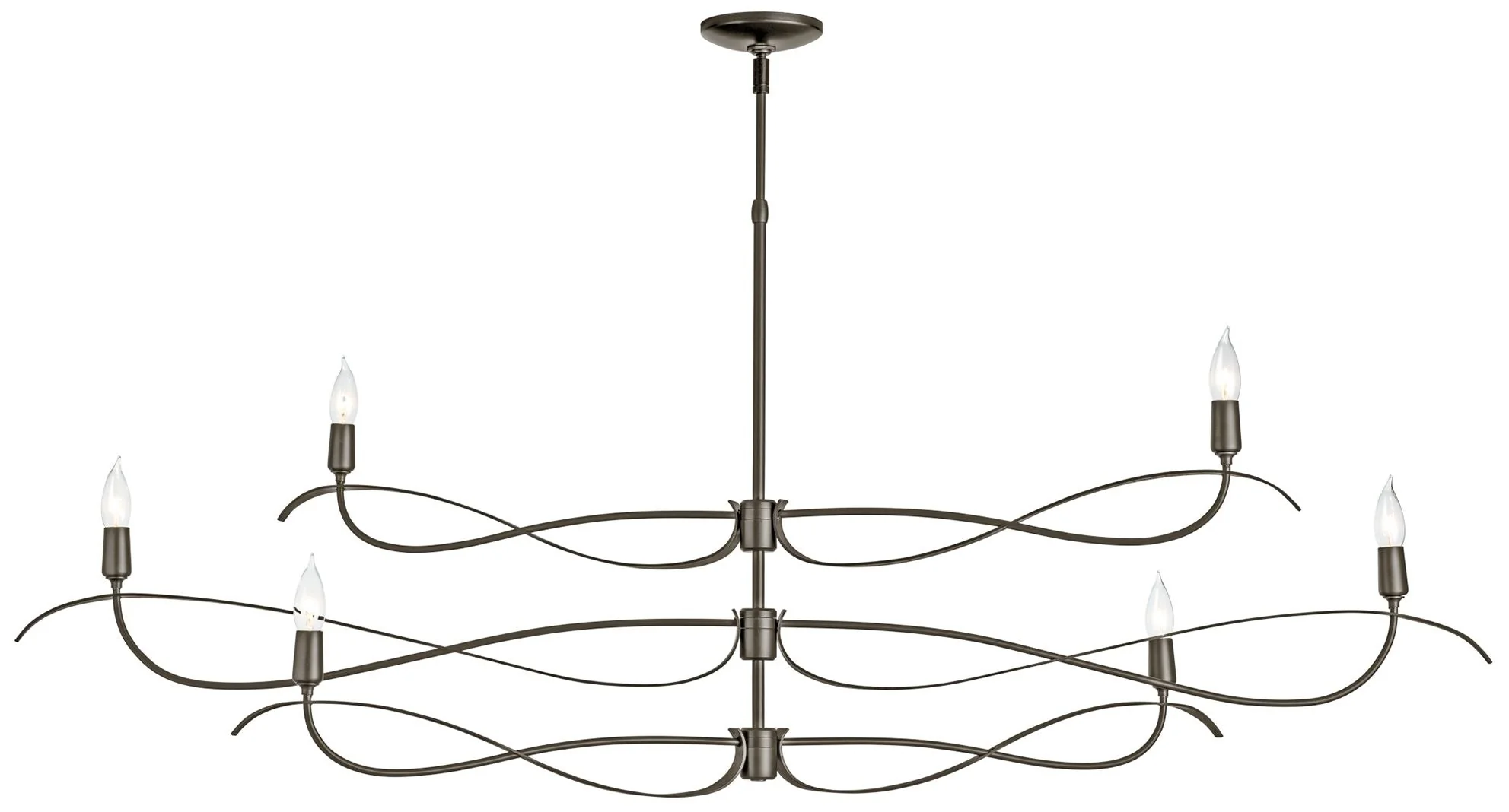 Willow 59.4" Wide 6.Light Large Oil Rubbed Bronze Chandelier - Image 1
