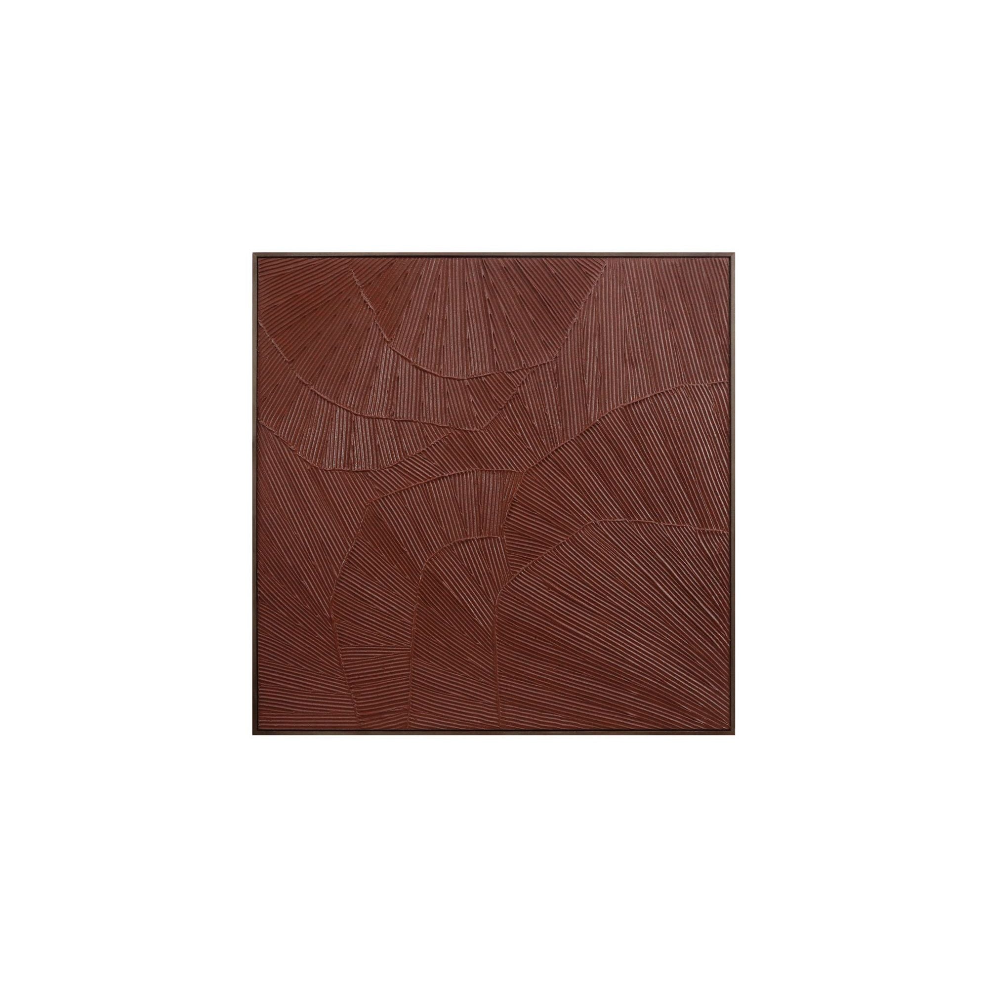 Moe’s Home Flutter Framed Painting Maroon