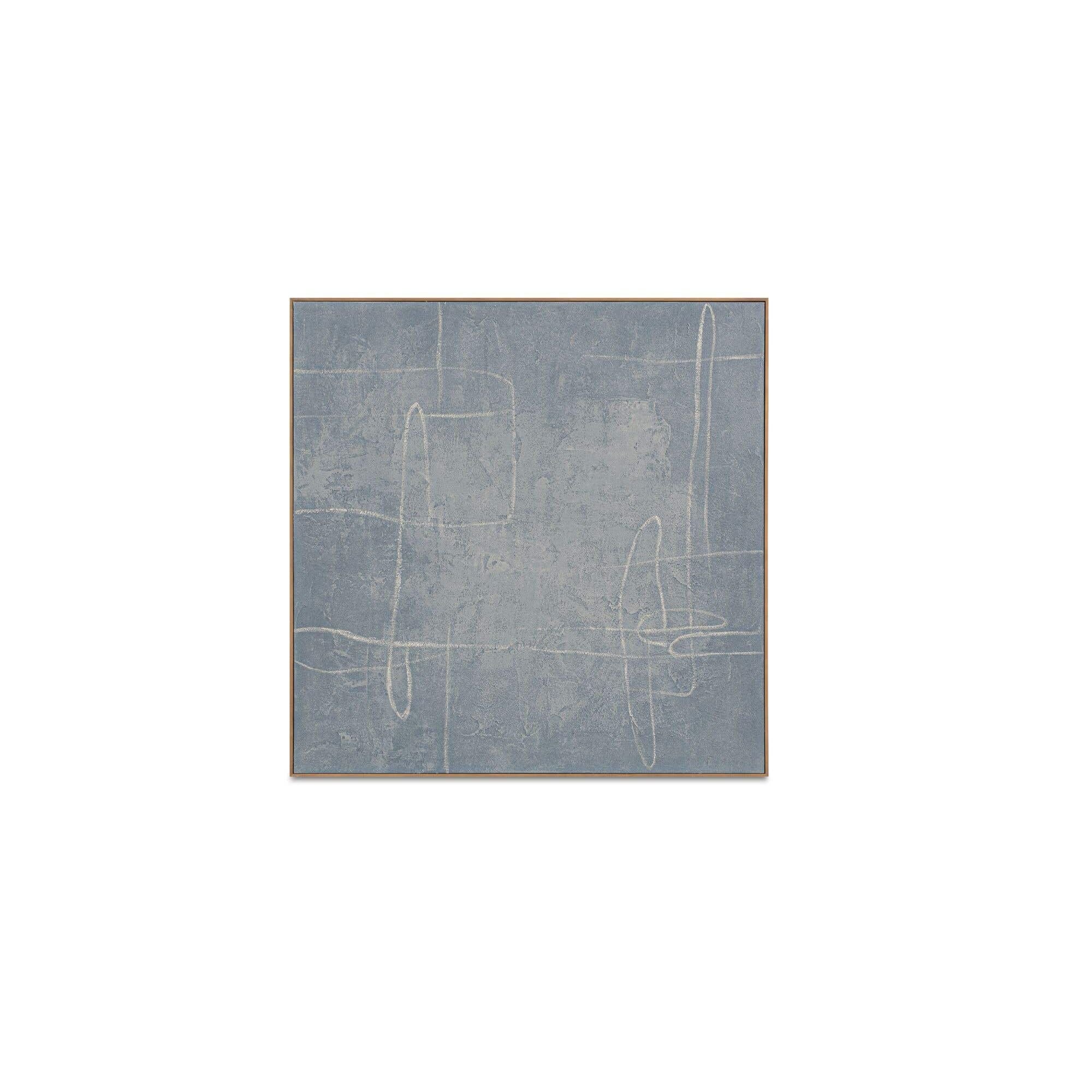 Moe's Home Notion Framed Painting Blue - Image 1