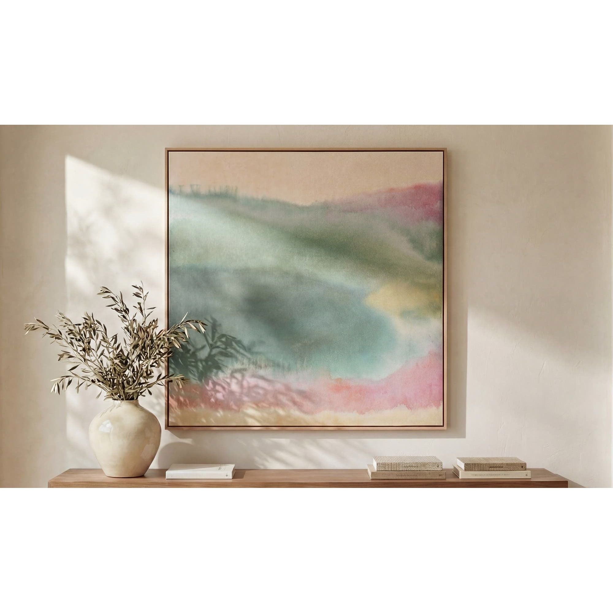 Moe's Home Lotus Framed Painting - Image 2