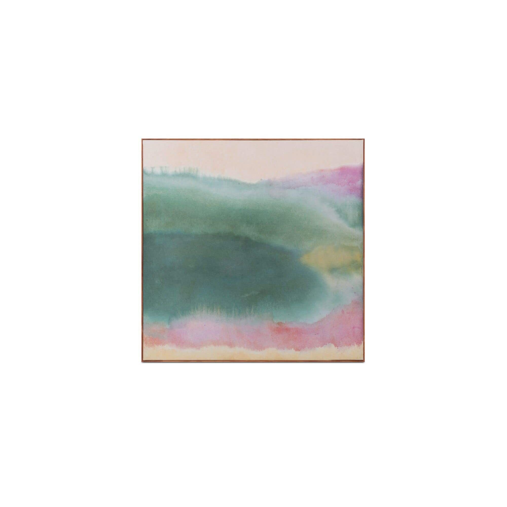 Moe's Home Lotus Framed Painting - Image 1