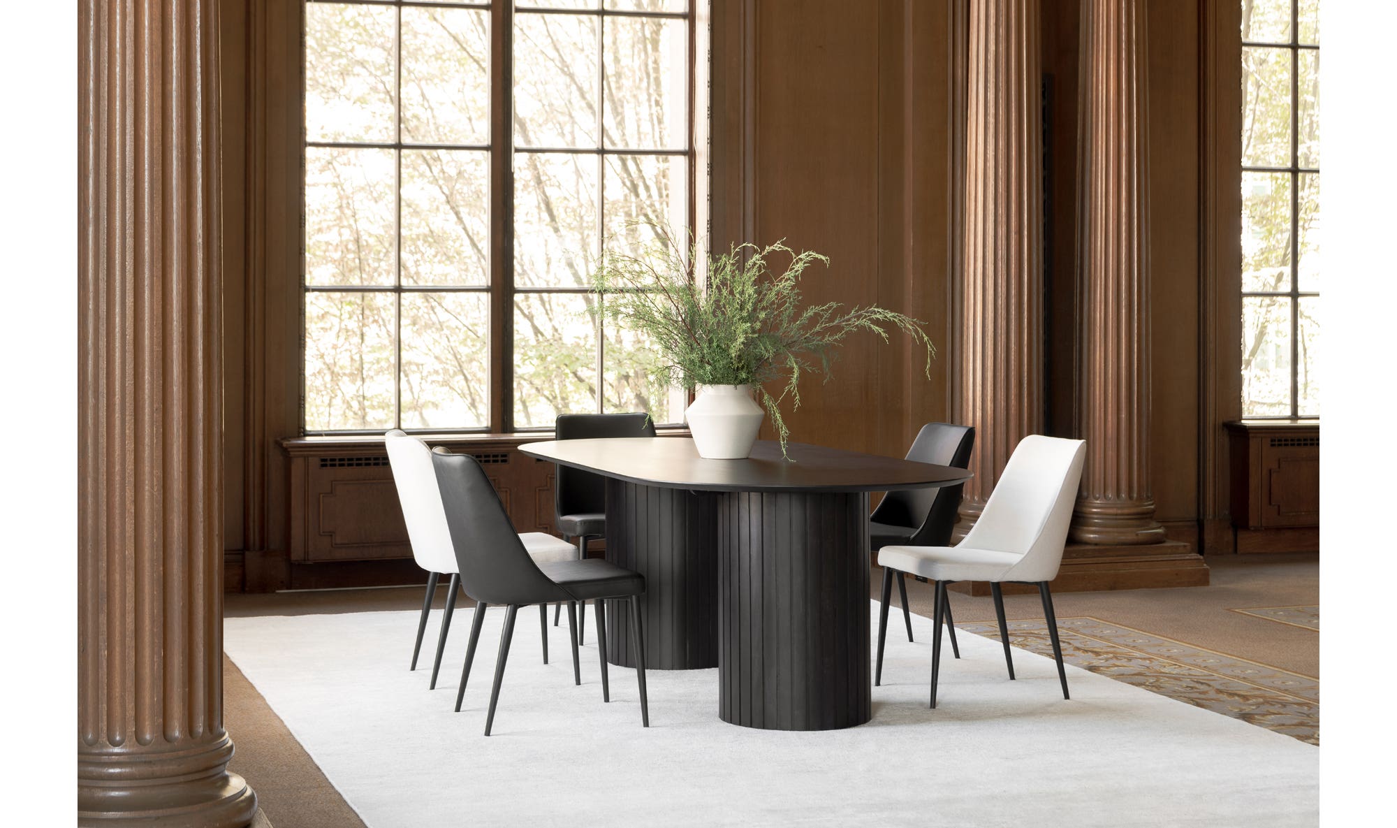 Moe's Home Lula Dining Chair Oatmeal - Set Of Two - Image 2