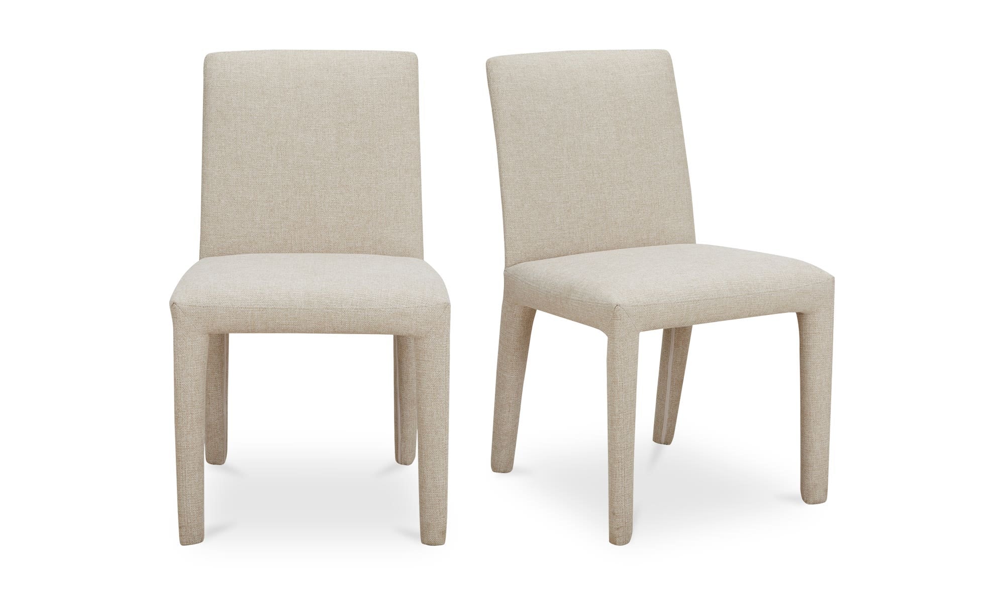 Moe's Home Monte Dining Chair Beige - Set Of Two - Image 1