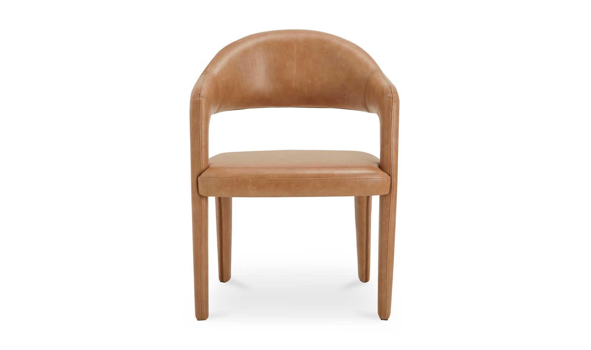 Moe's Home Martens Dining Chair Brown Leather - Image 1