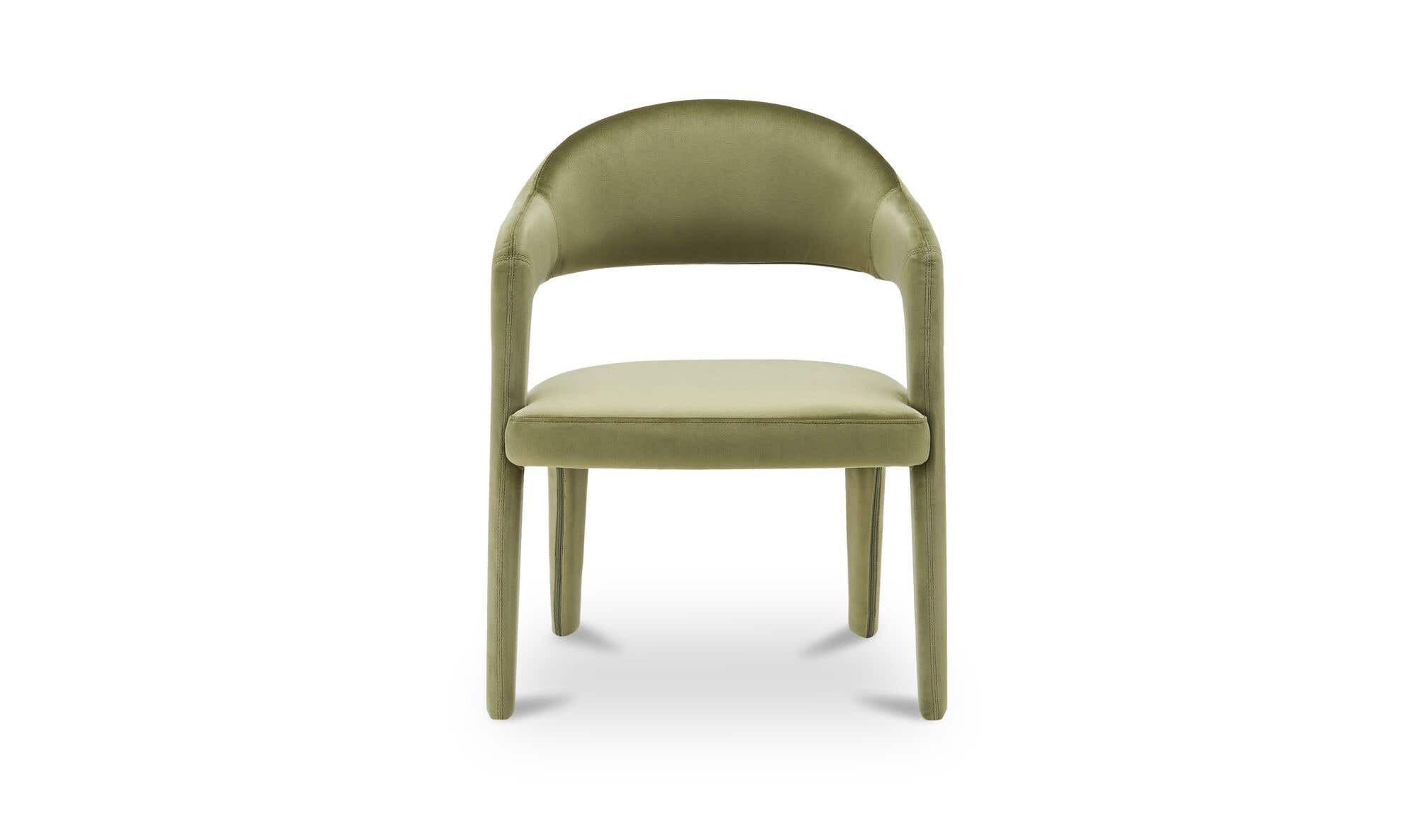 Moe's Home Martens Dining Chair Green Velvet - Image 1