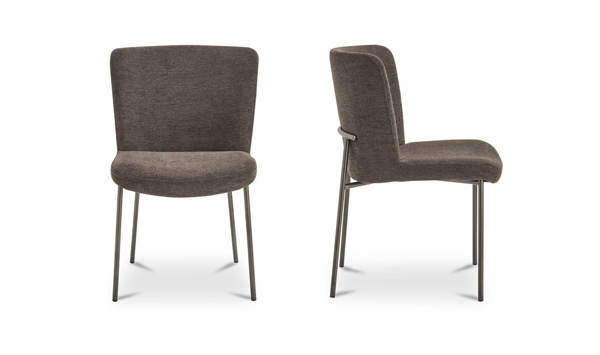 Moe's Home Early Dining Chair Dark Brown-Set Of Two - Image 3