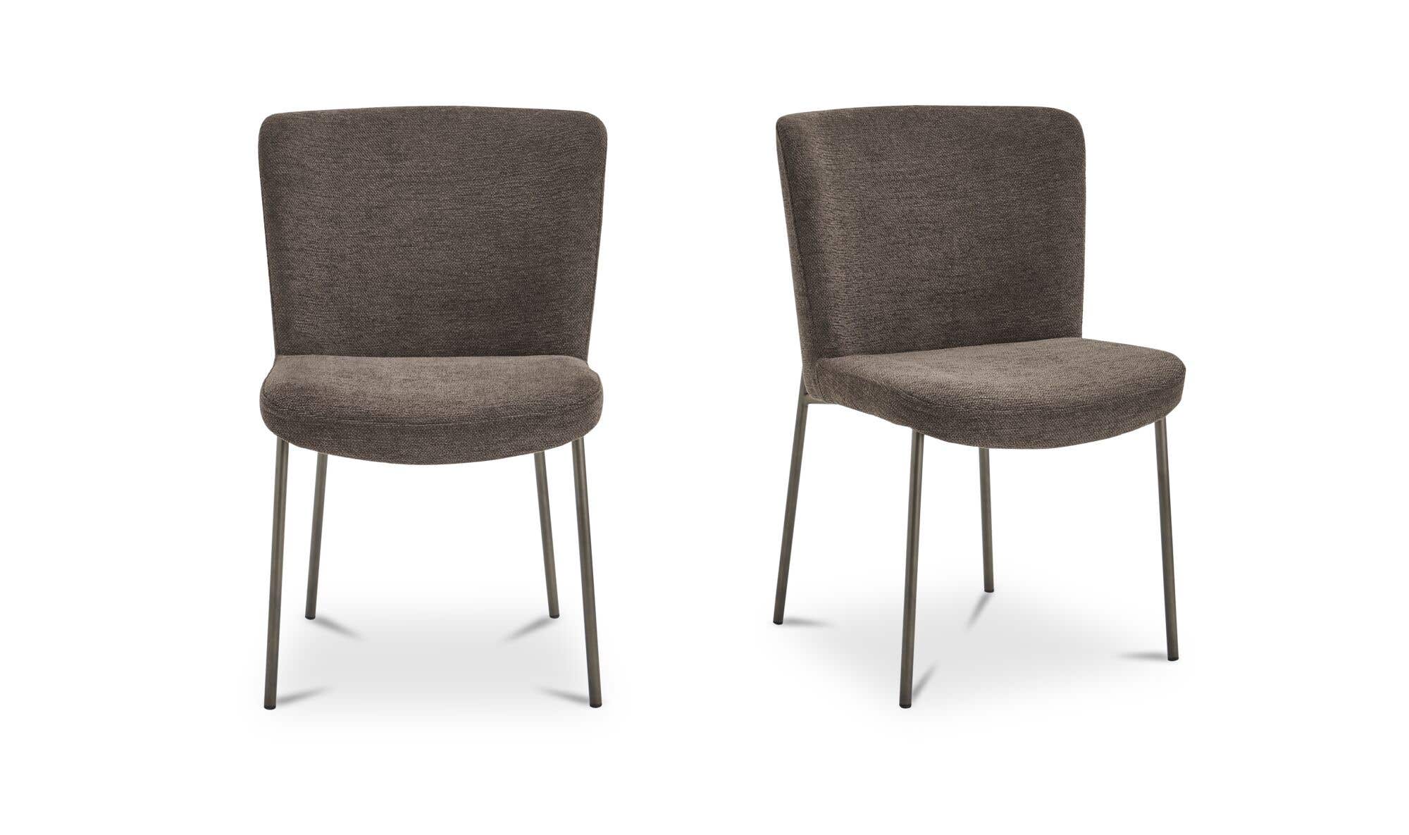 Moe's Home Early Dining Chair Dark Brown-Set Of Two - Image 1