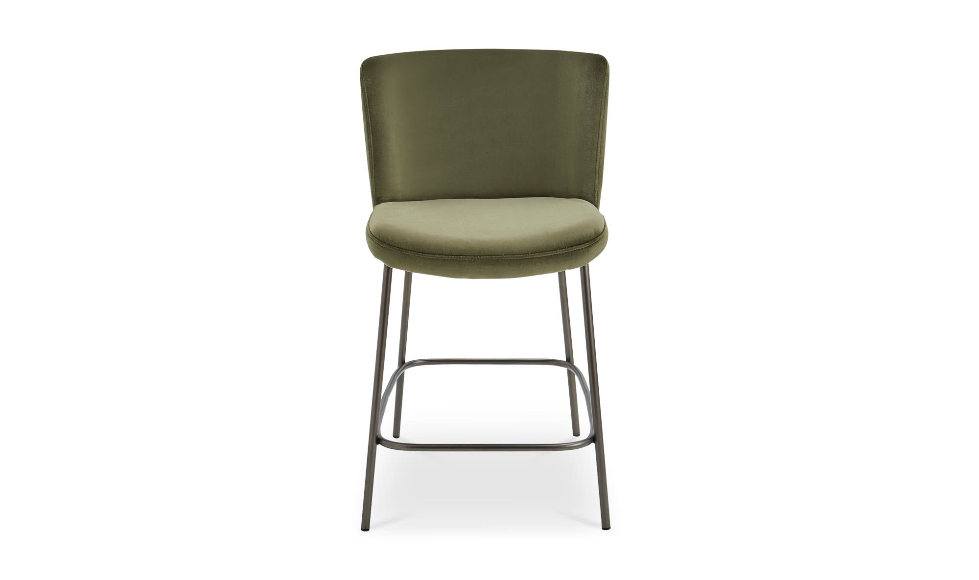 Moe’s Home Early Counter Stool Faux Green Mohair