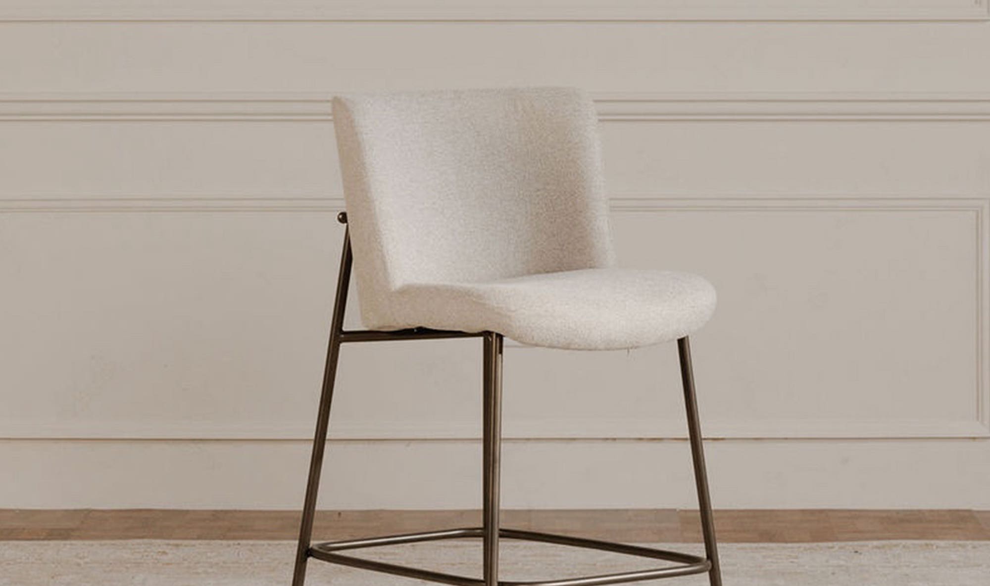 Moe's Home Early Counter Stool Beige - Image 2