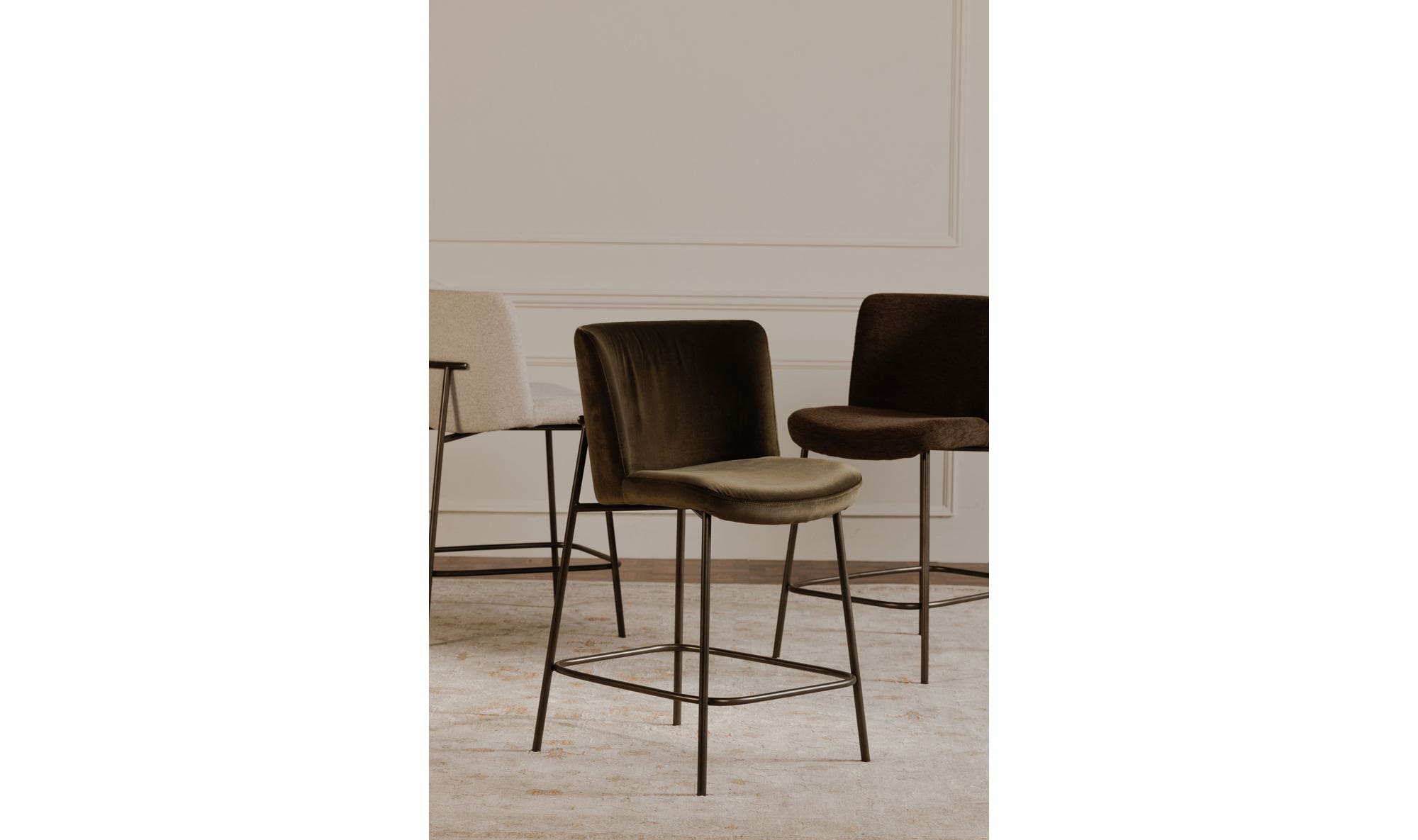 Moe's Home Early Bar Stool Dark Brown - Image 3