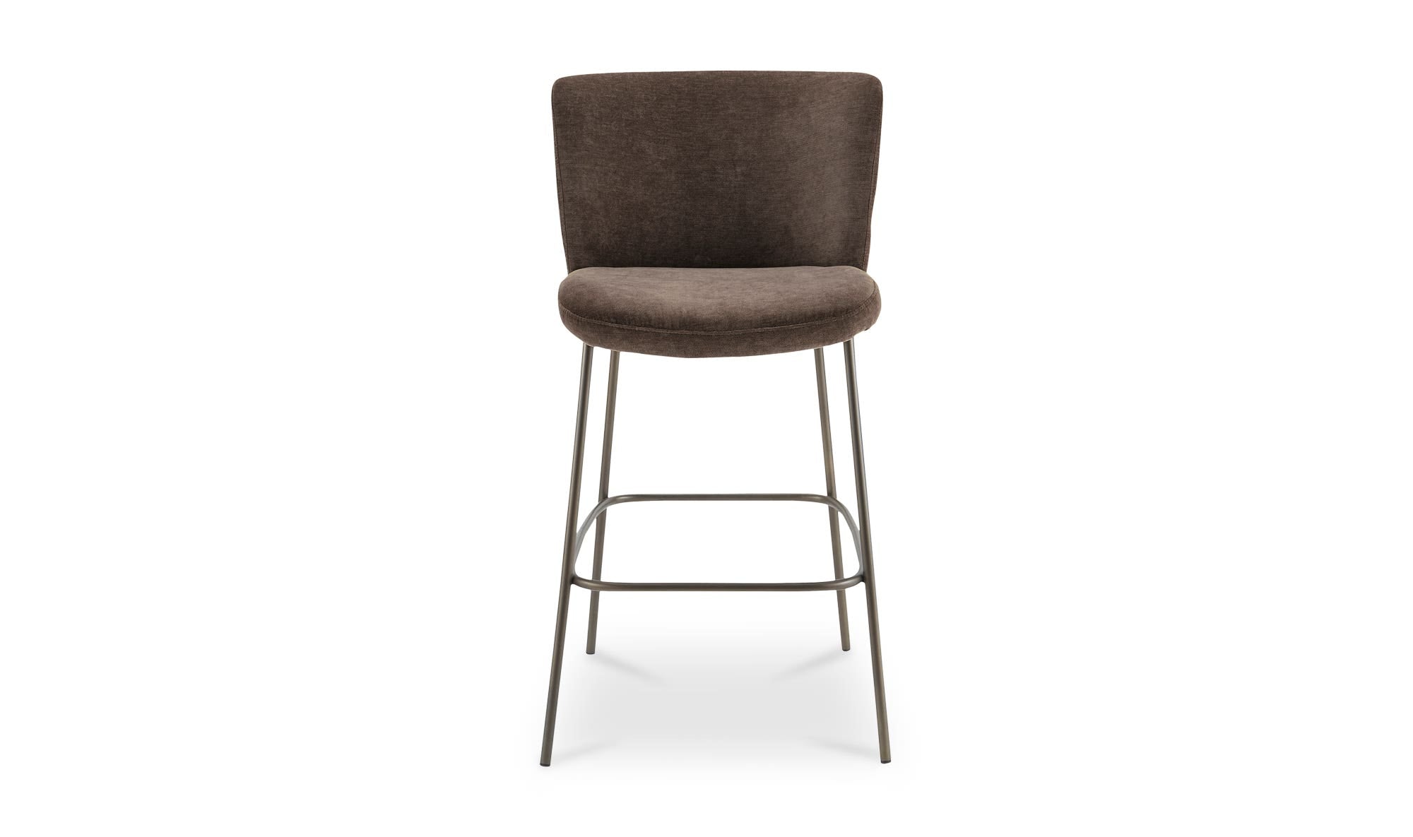 Moe's Home Early Bar Stool Dark Brown - Image 1