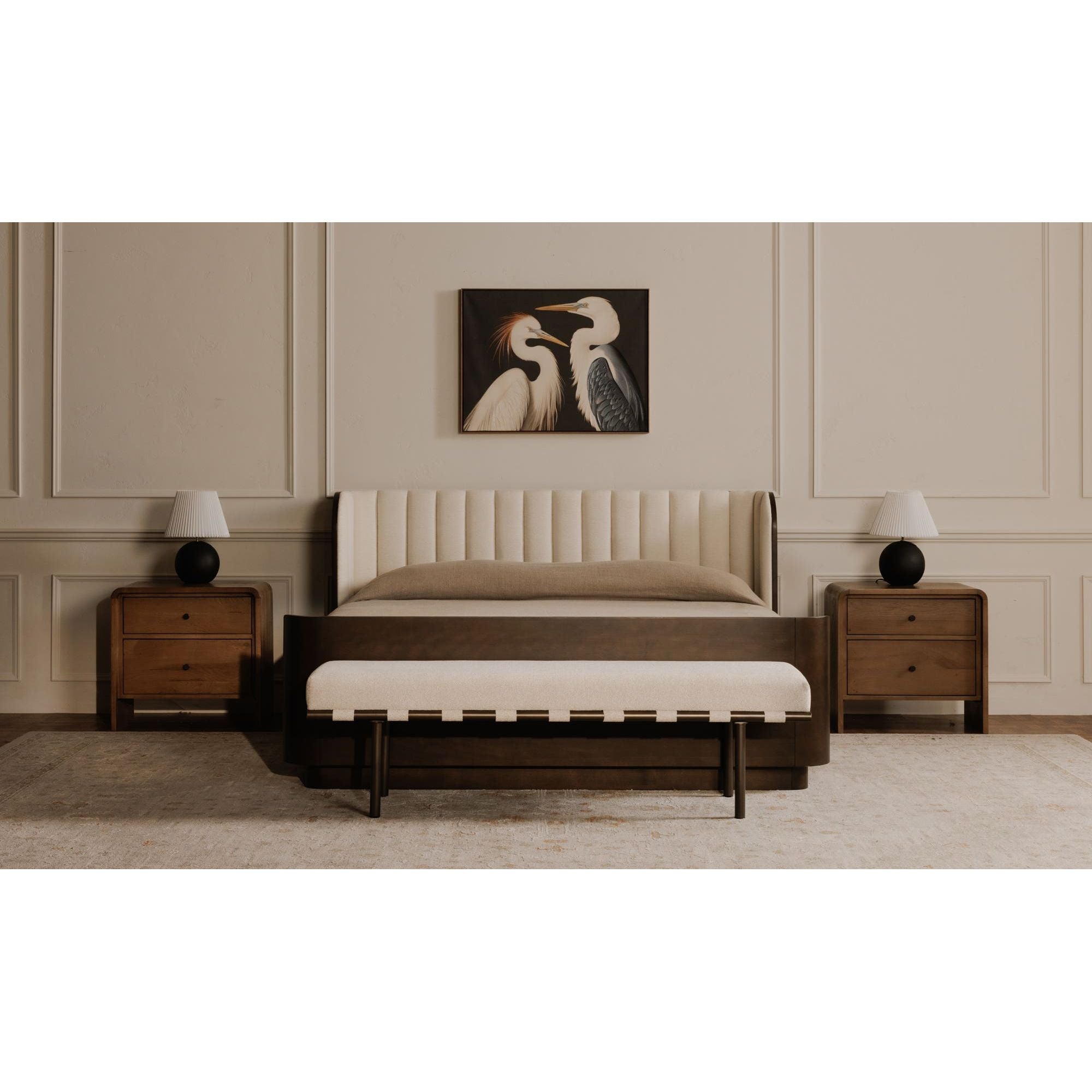 Moe's Home Carson Dining Bench Beige - Image 2