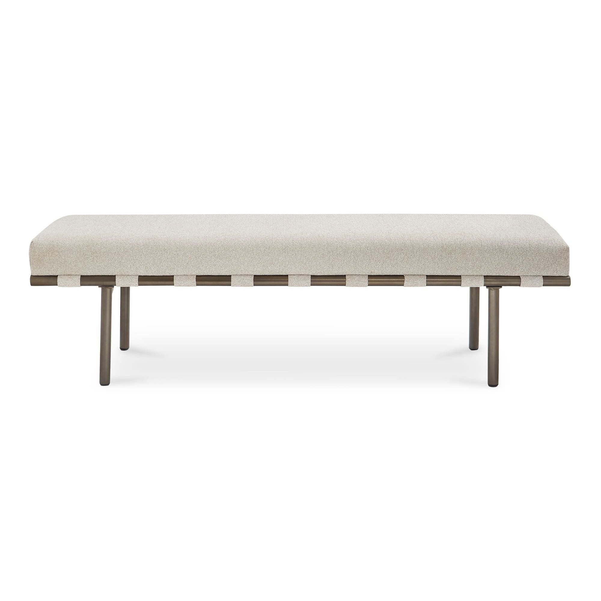 Moe’s Home Carson Dining Bench Beige