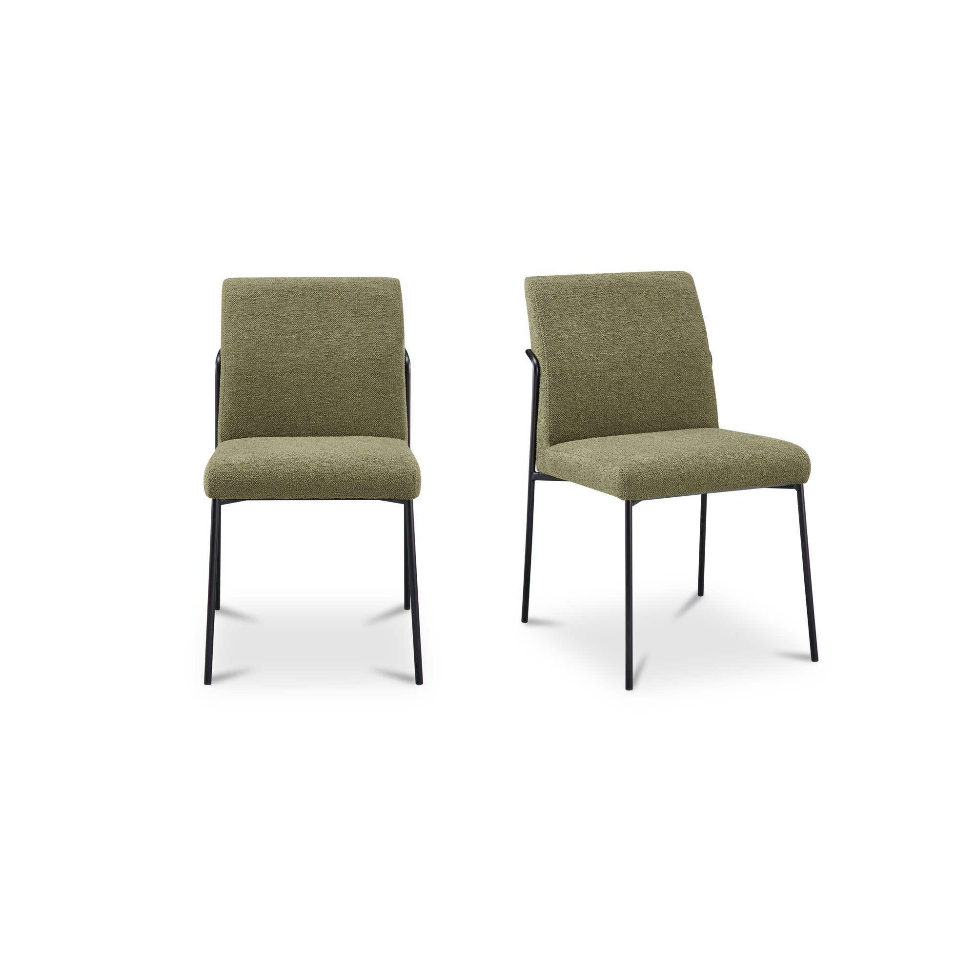 Moe's Home Danny Dining Chair Green-Set Of Two - Image 1