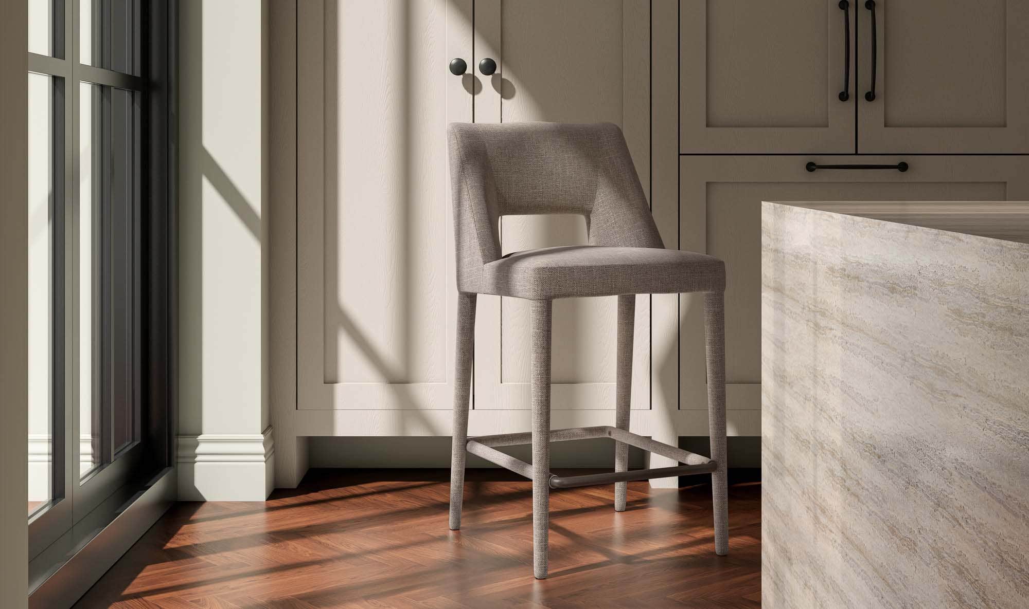 Moe's Home Joyce Counter Stool Light Brown - Image 2