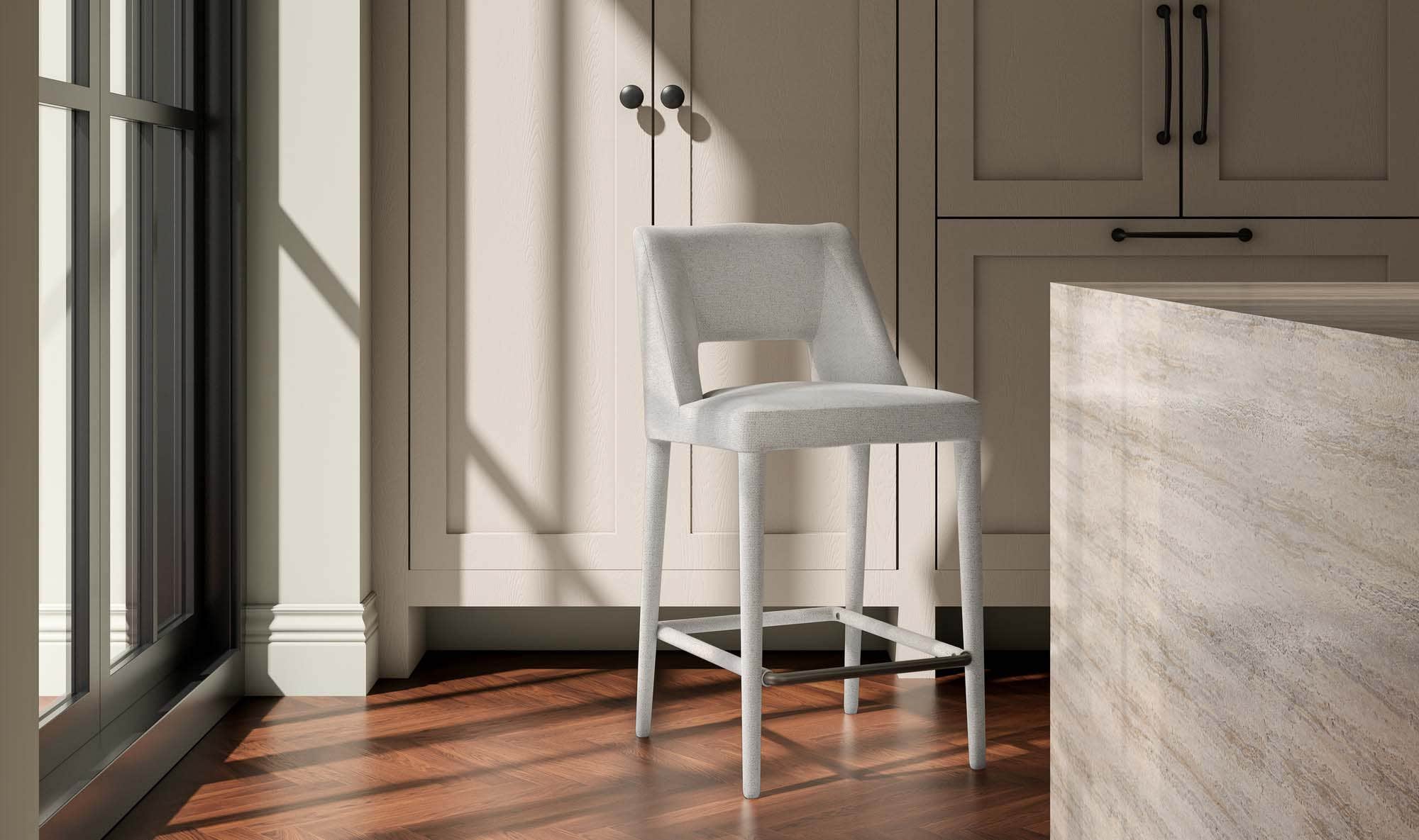 Moe's Home Joyce Counter Stool Beige - Image 2