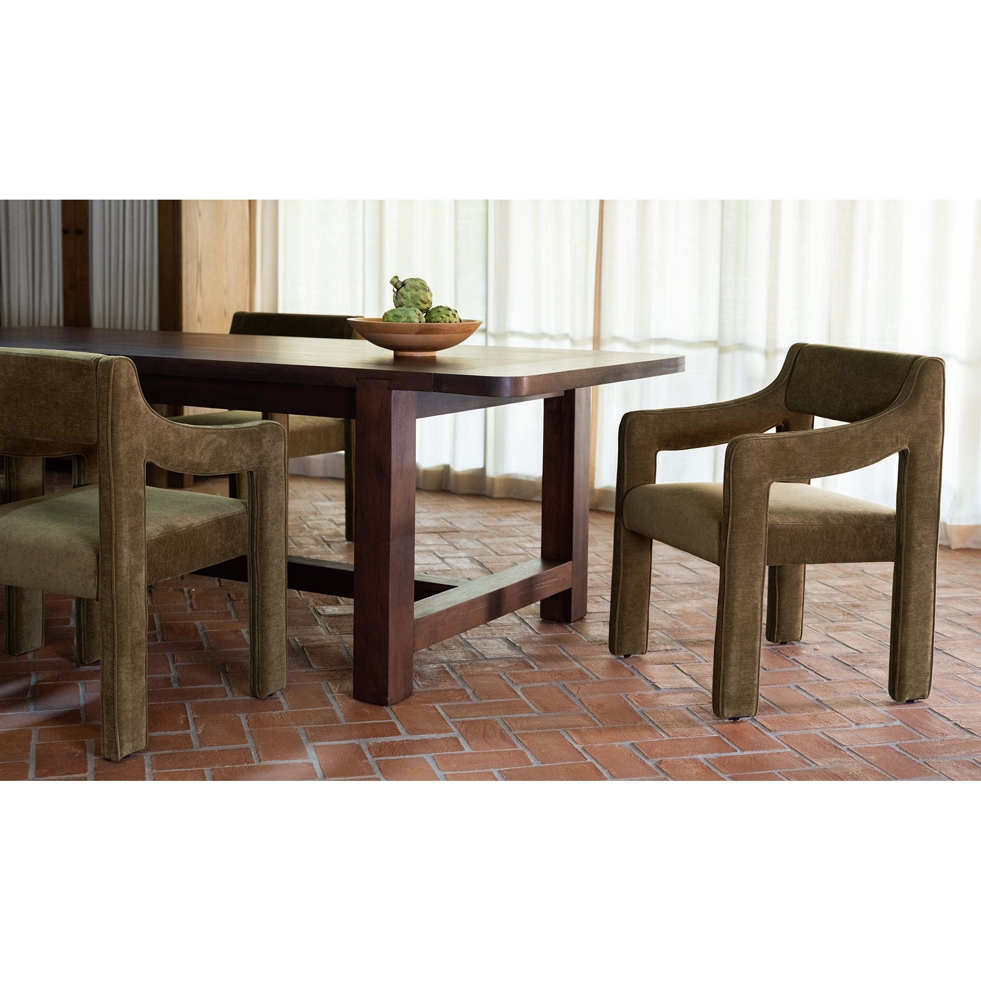 Moe's Home Elise Dining Chair Cedar Green - Image 2