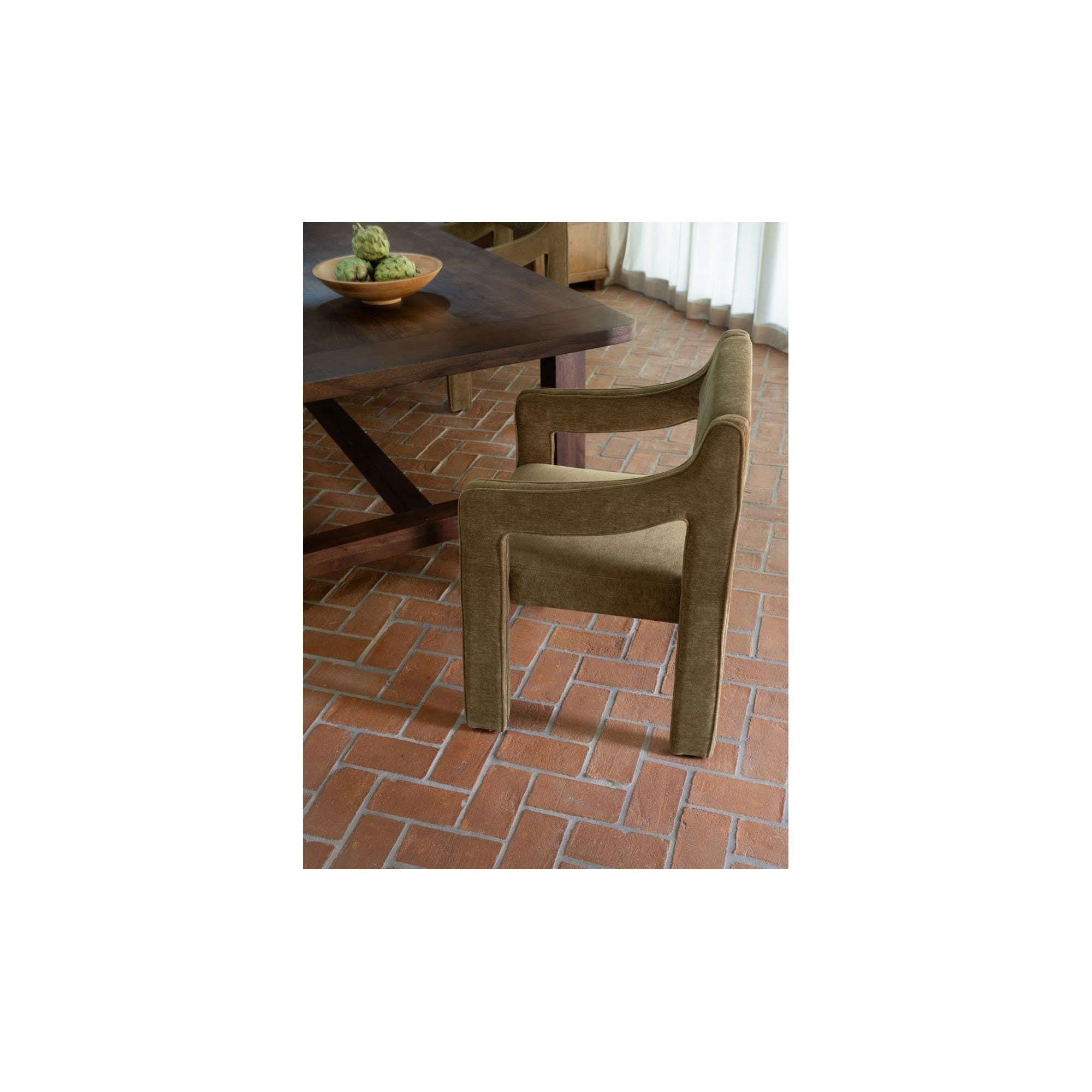 Moe's Home Elise Dining Chair Cedar Green - Image 3