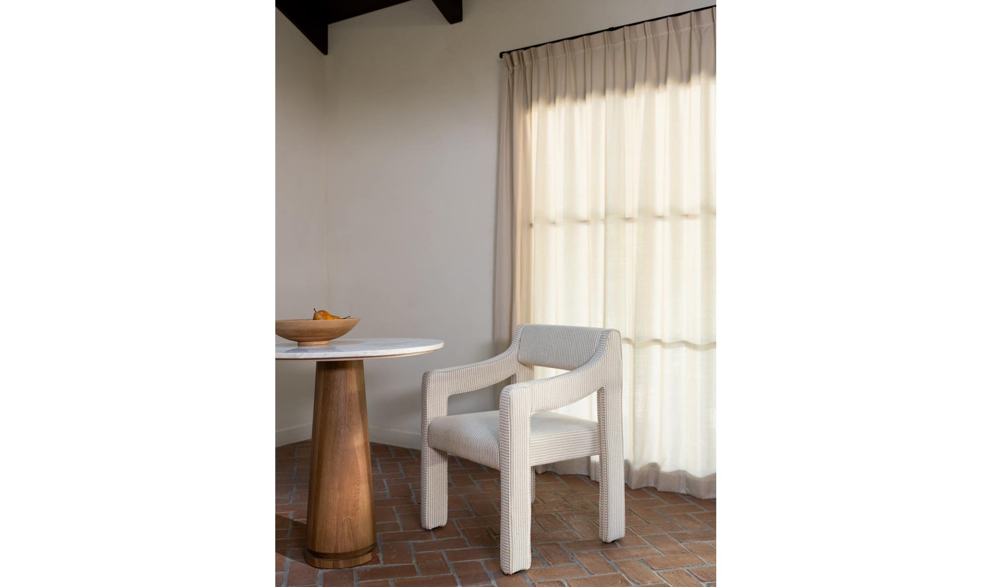 Moe's Home Elise Dining Chair Stripe - Image 3