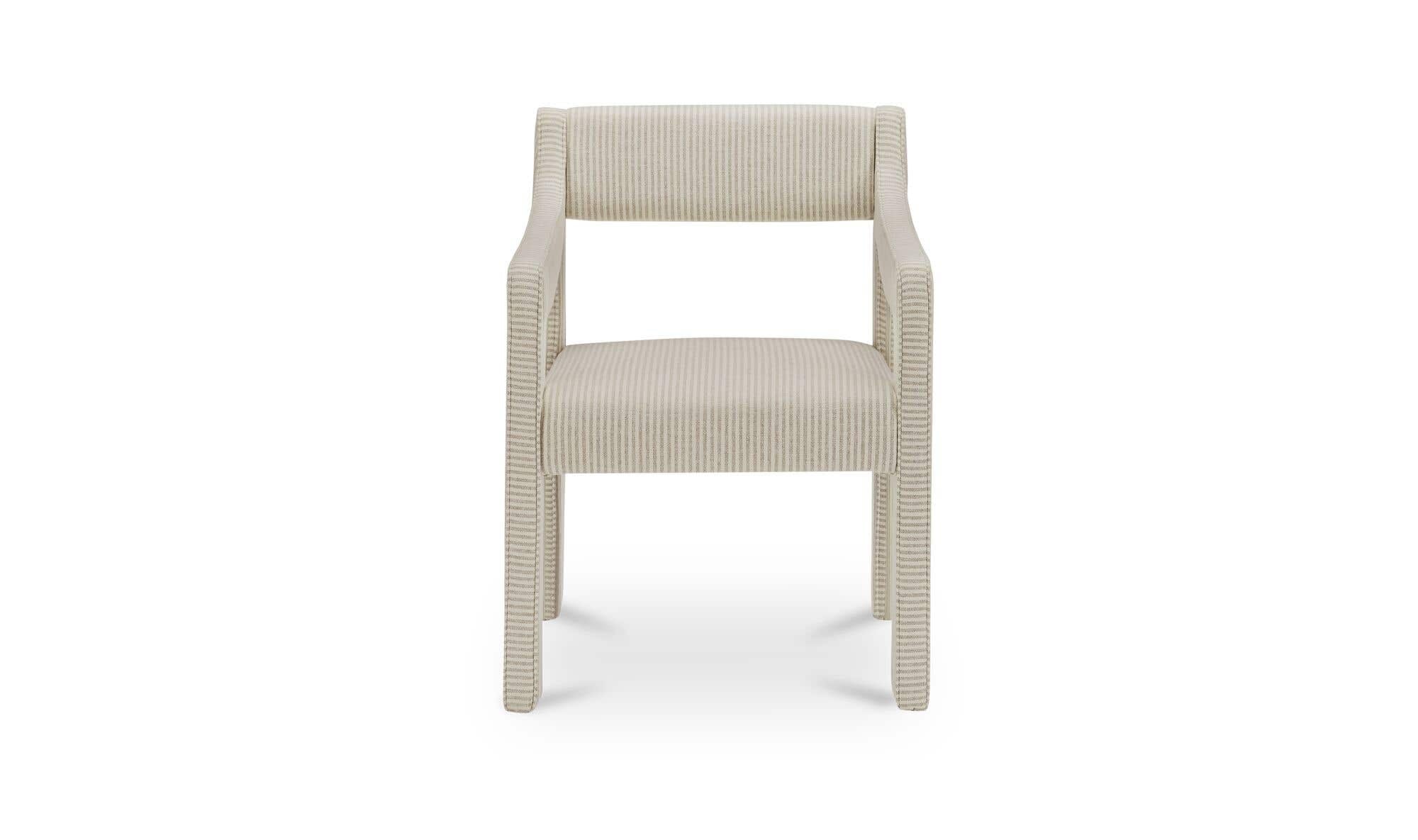 Moe's Home Elise Dining Chair Stripe - Image 1