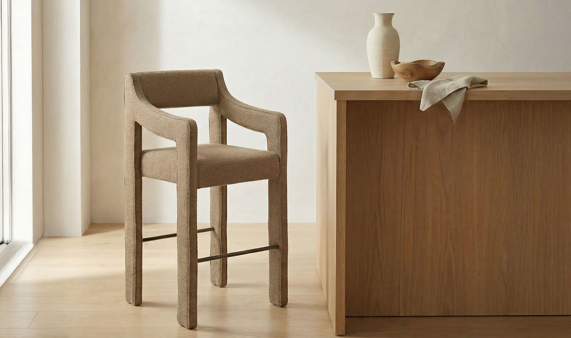 Moe's Home Elise Counter Stool Ochre - Image 3
