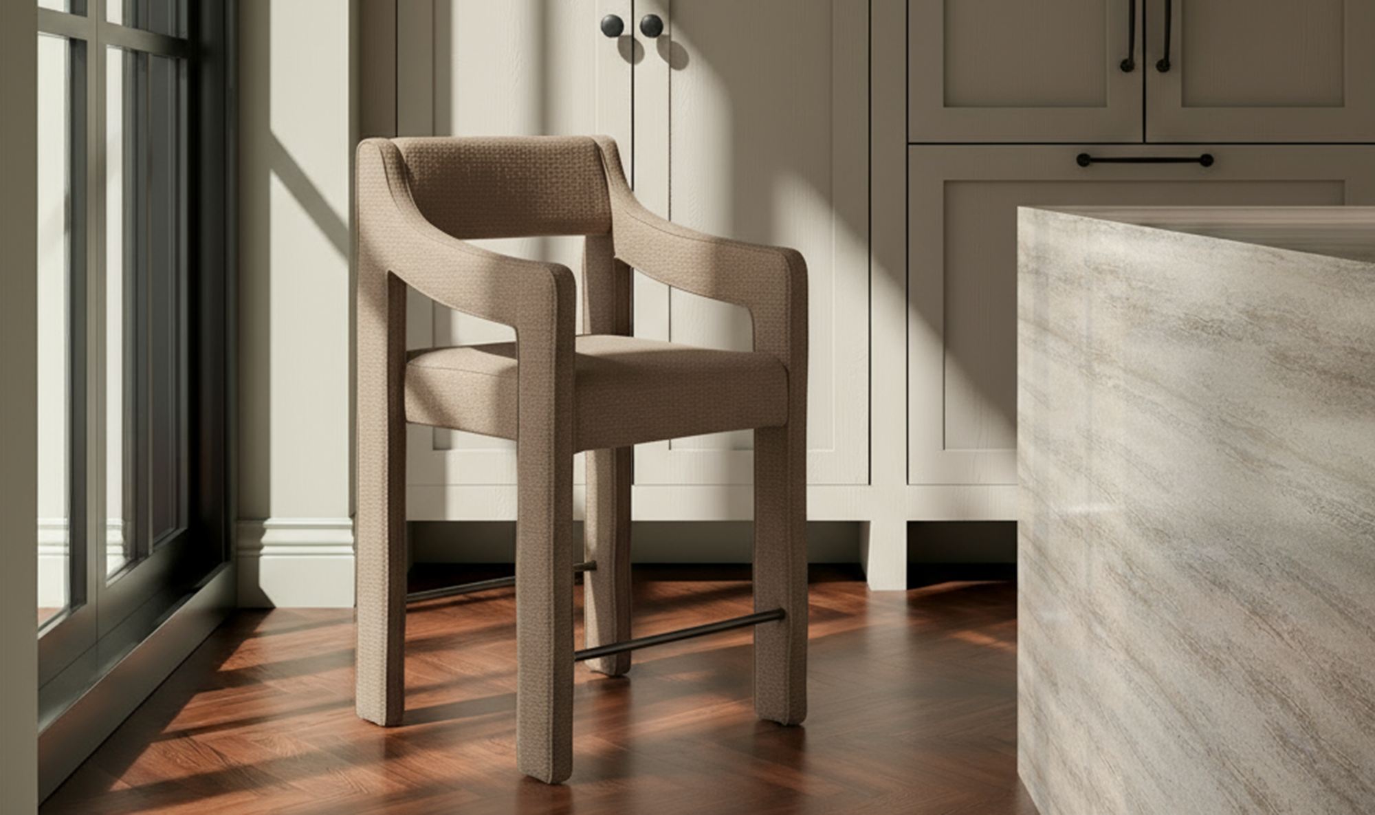 Moe's Home Elise Counter Stool Ochre - Image 2