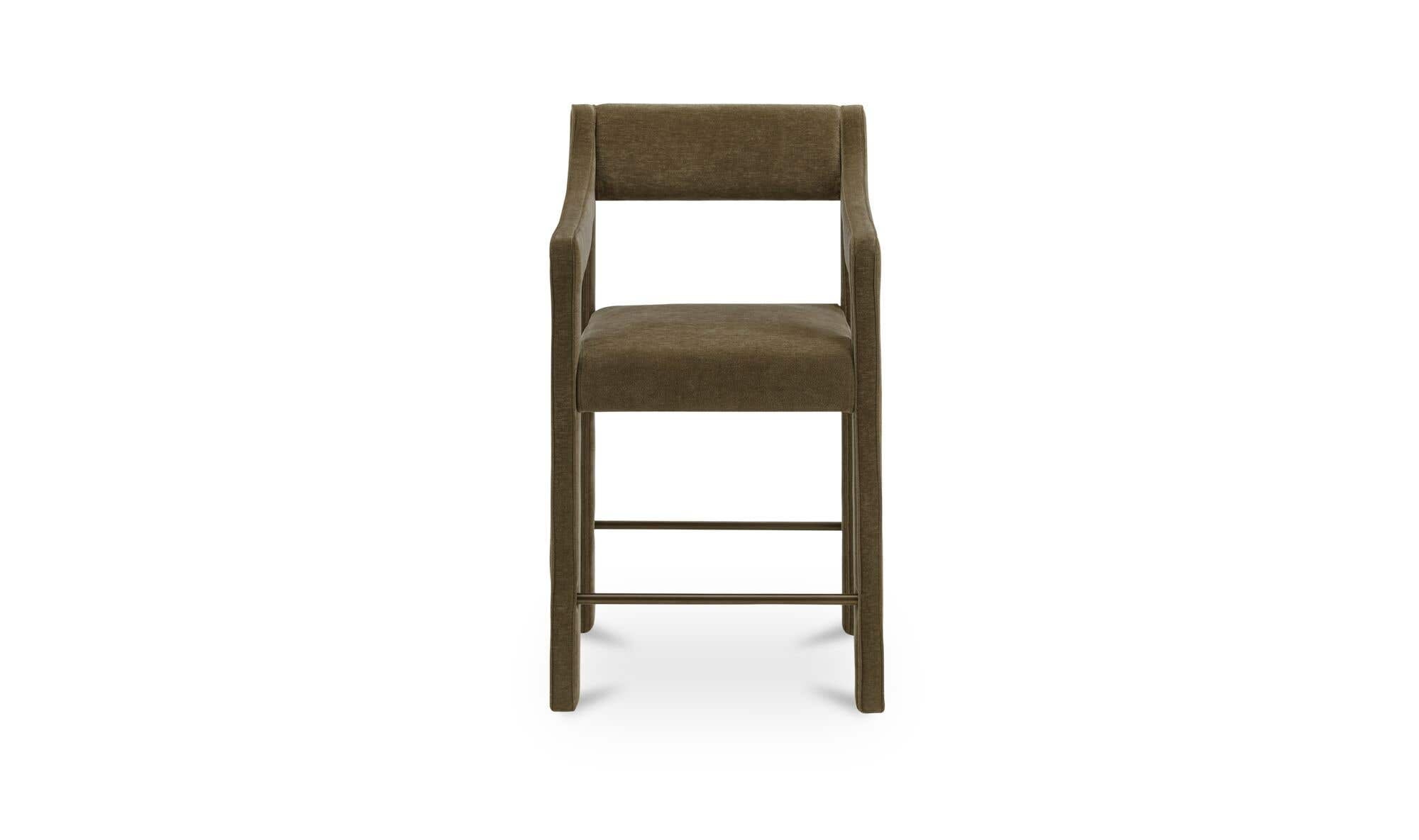 Moe's Home Elise Counter Stool Cedar Green - Image 1