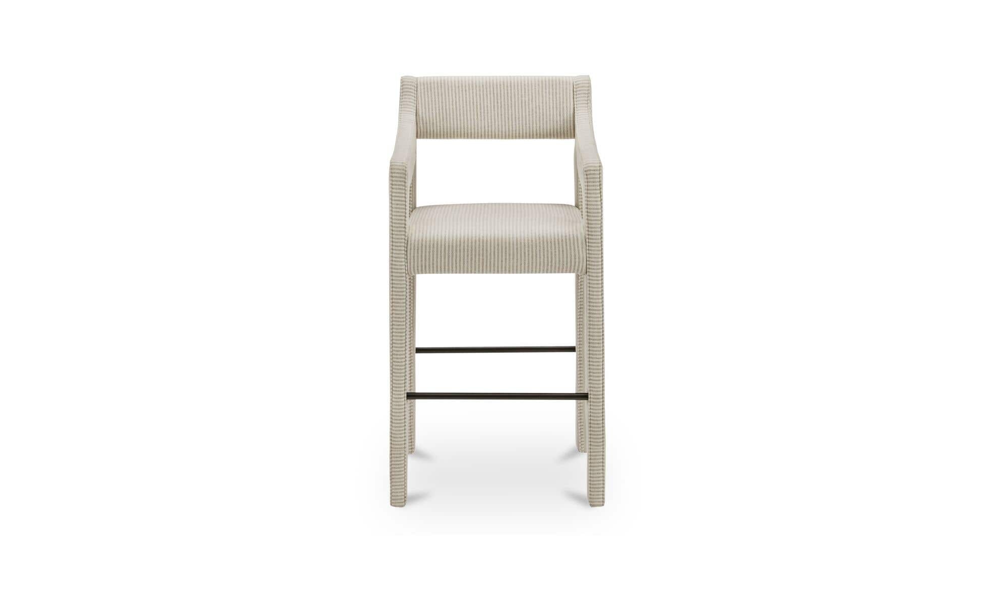 Moe's Home Elise Counter Stool Stripe - Image 1