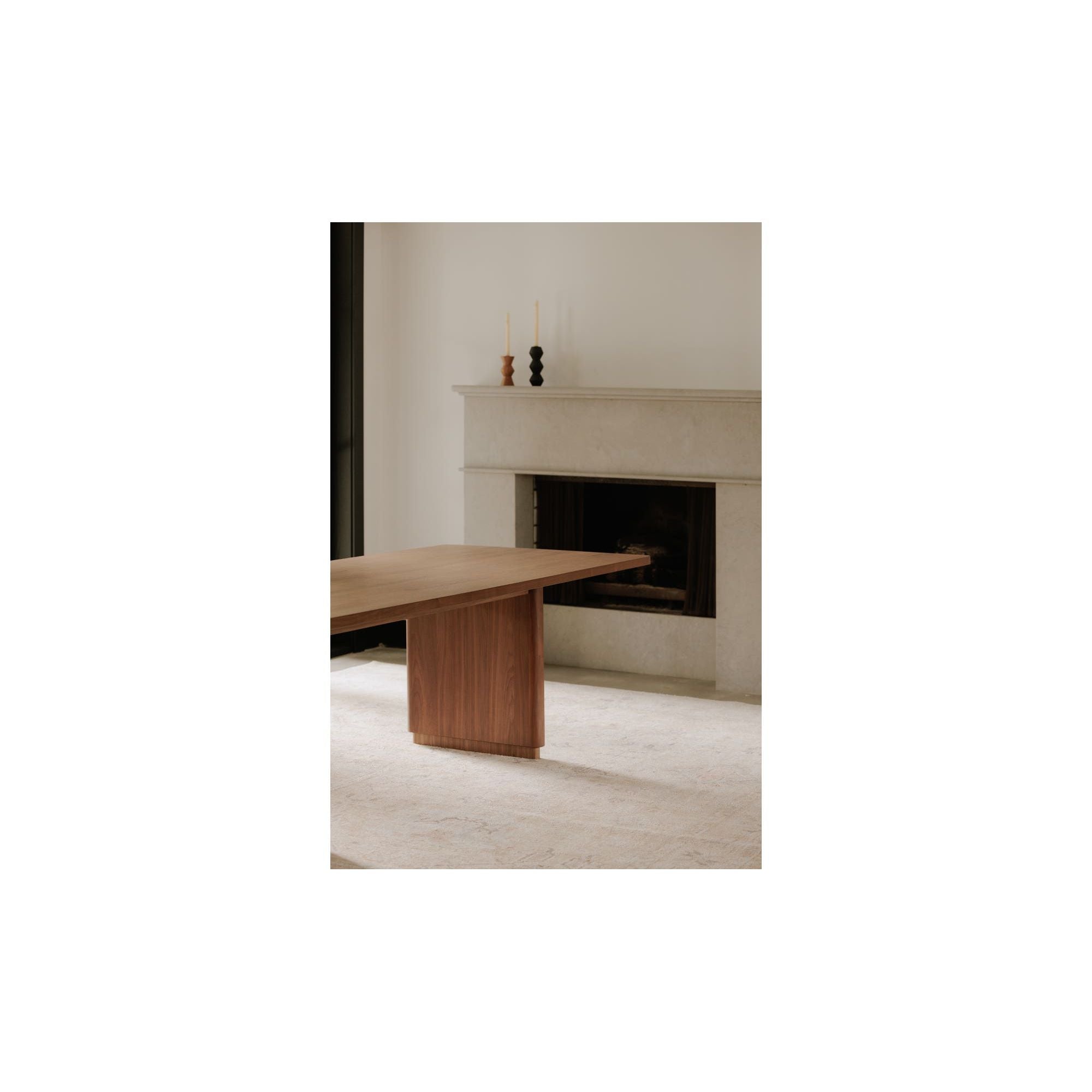 Moe's Home Round Off Small Dining Table Walnut Brown - Image 3