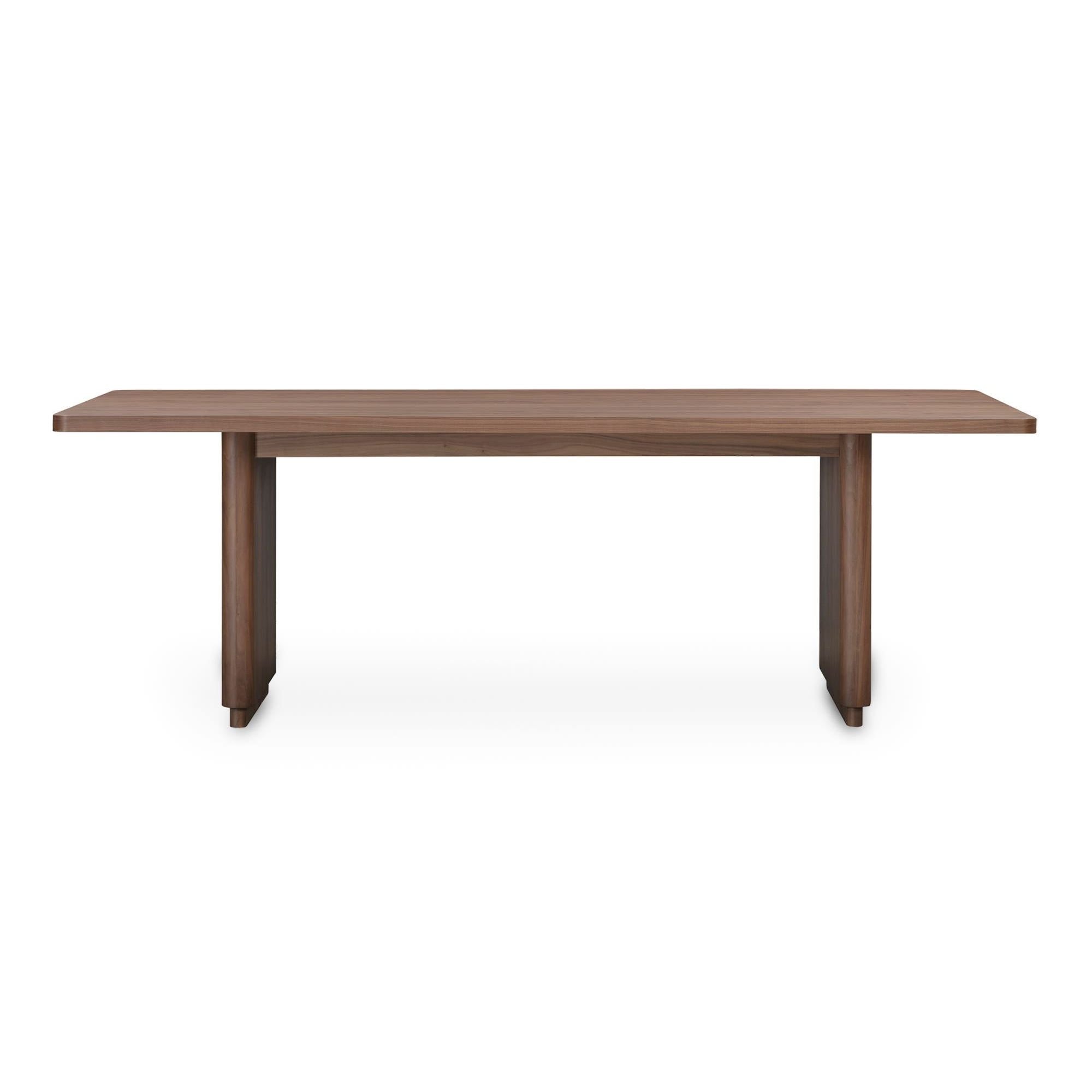 Moe's Home Round Off Small Dining Table Walnut Brown - Image 1