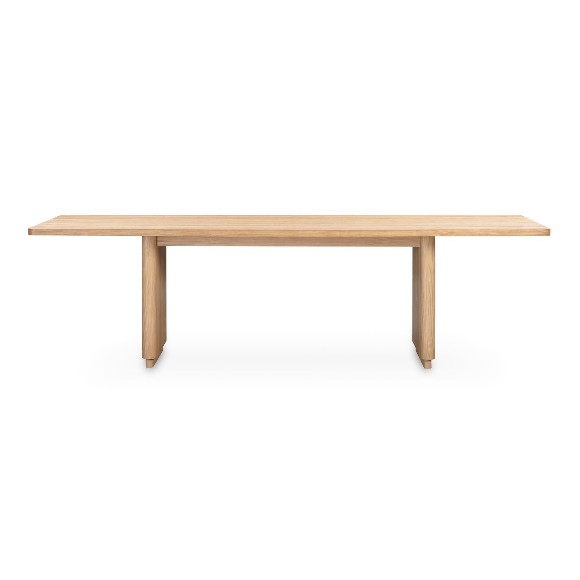 Moe’s Home Round Off Large Dining Table Natural Oak
