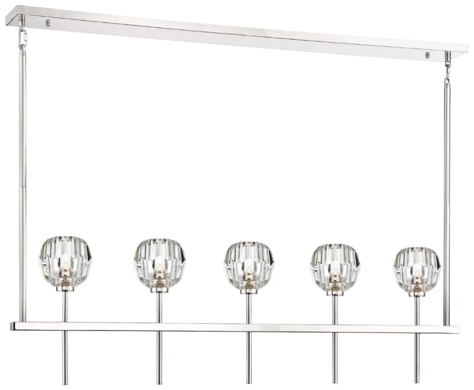Zeev Parisian 46"W Nickel Kitchen Island Light Chandelier - Image 2
