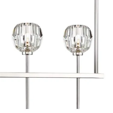 Zeev Parisian 46"W Nickel Kitchen Island Light Chandelier - Image 3