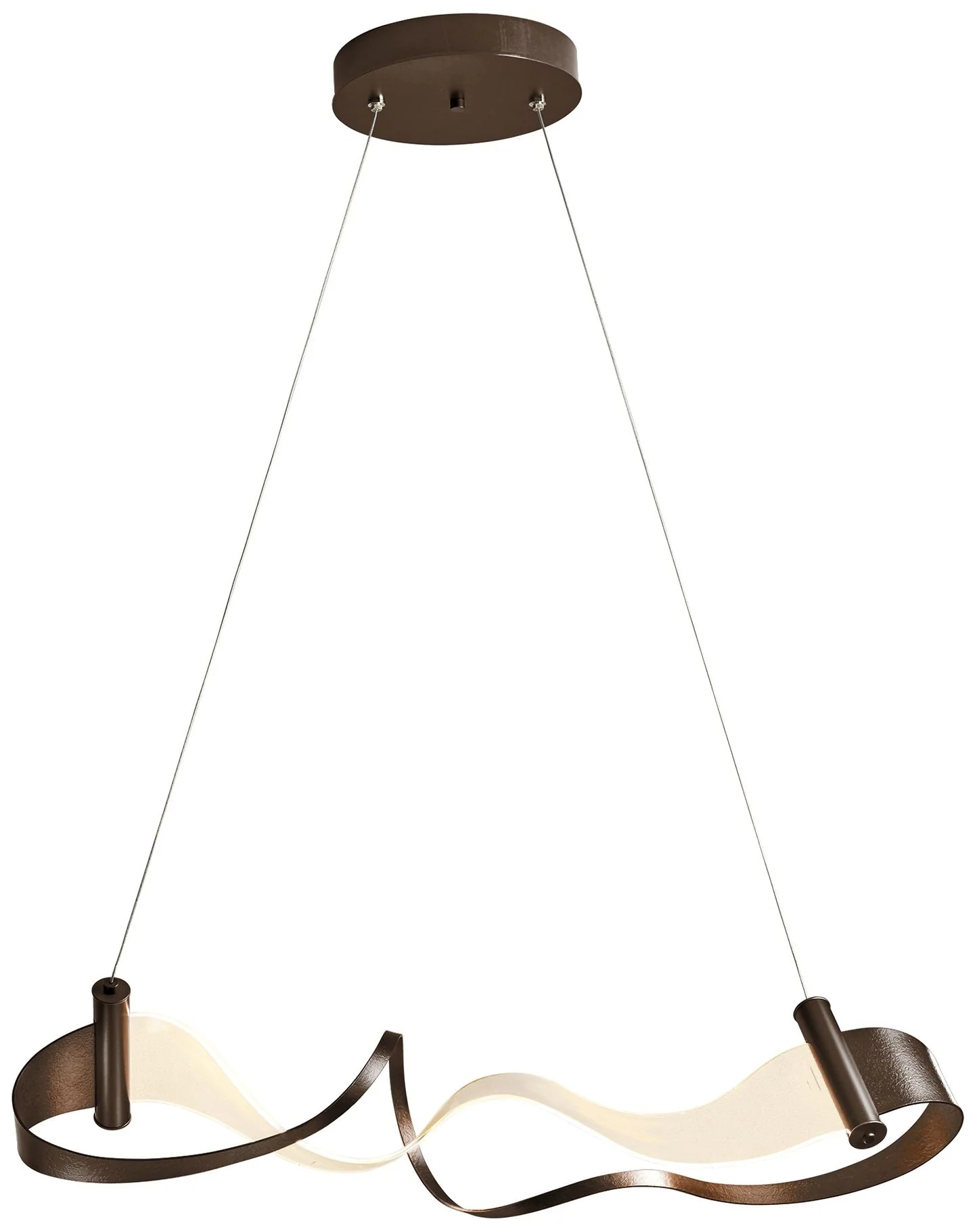 Zephyr LED Pendant – Bronze Finish – Standard Height