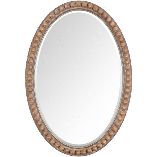 Surya Wall Decor & Mirrors Zohra Modern Oval Wall Mirror Natural Finish ZOH-002 - Image 2
